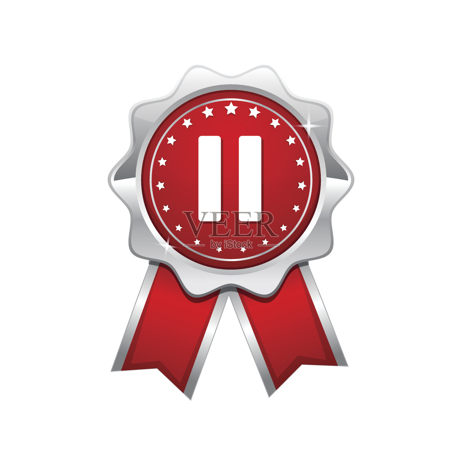 暂停红色矢量图标设计设计元素图片