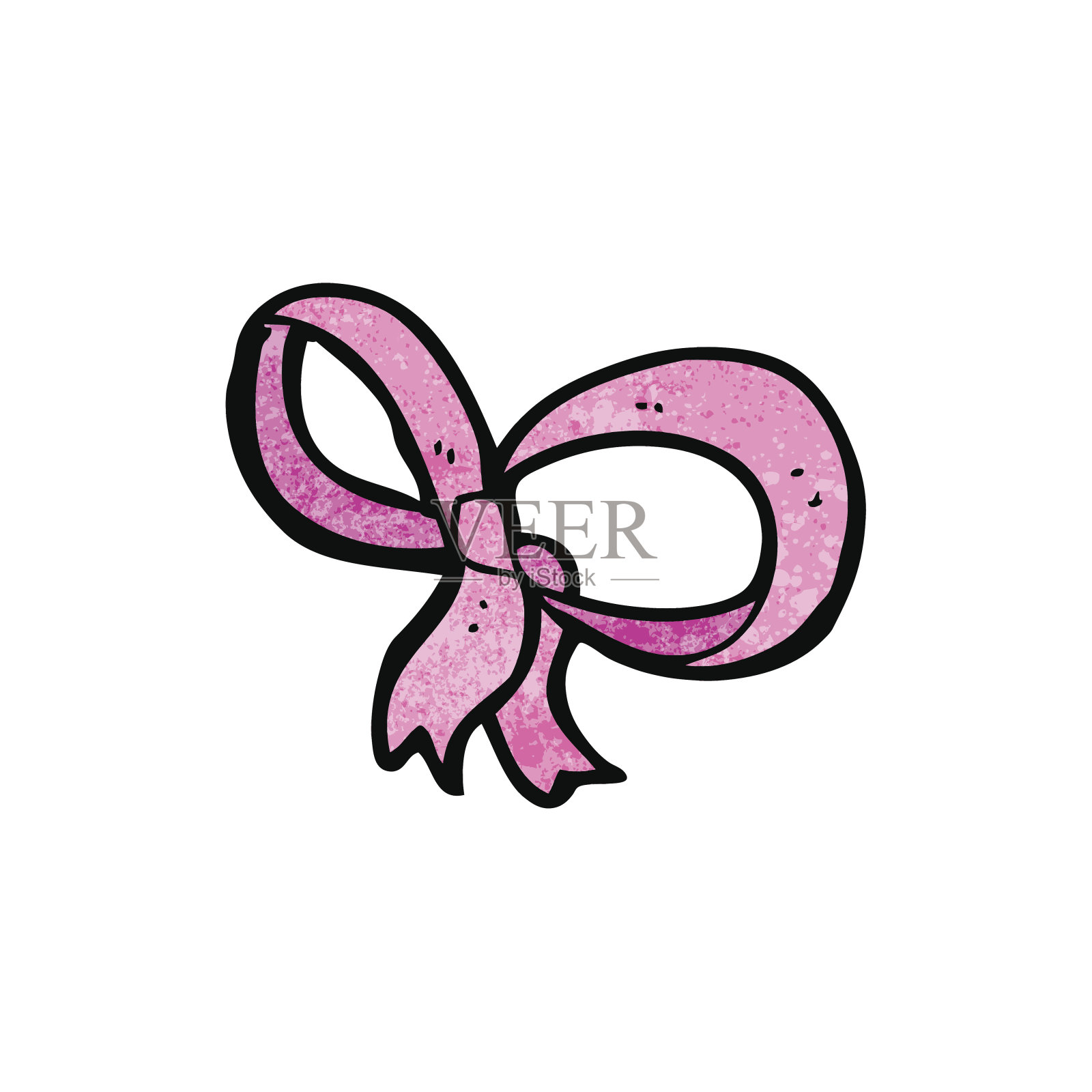 卡通装饰蝴蝶结插画图片素材