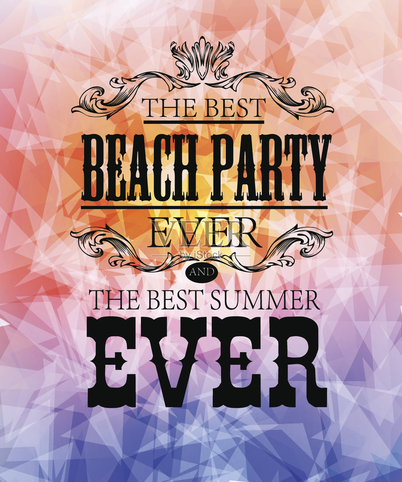 暑假元素插画图片素材