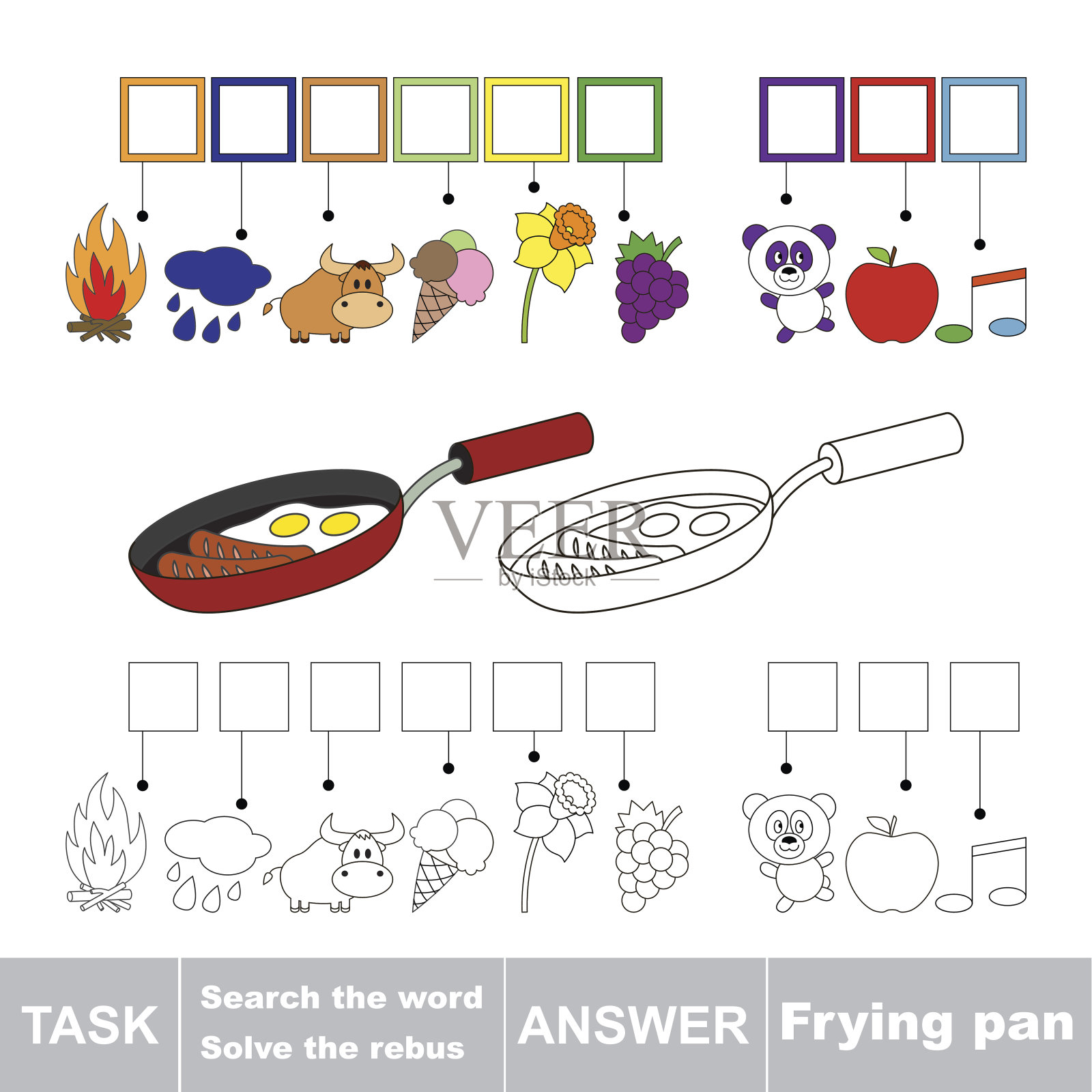 搜索煎锅这个词插画图片素材