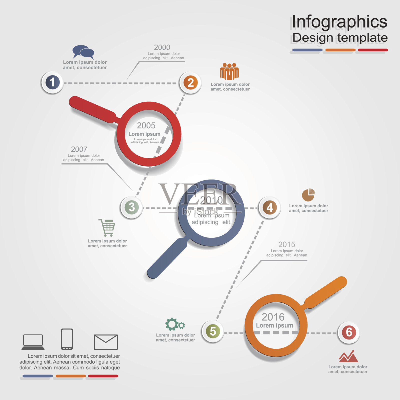 信息图表设计模板与元素和图标。向量插画图片素材