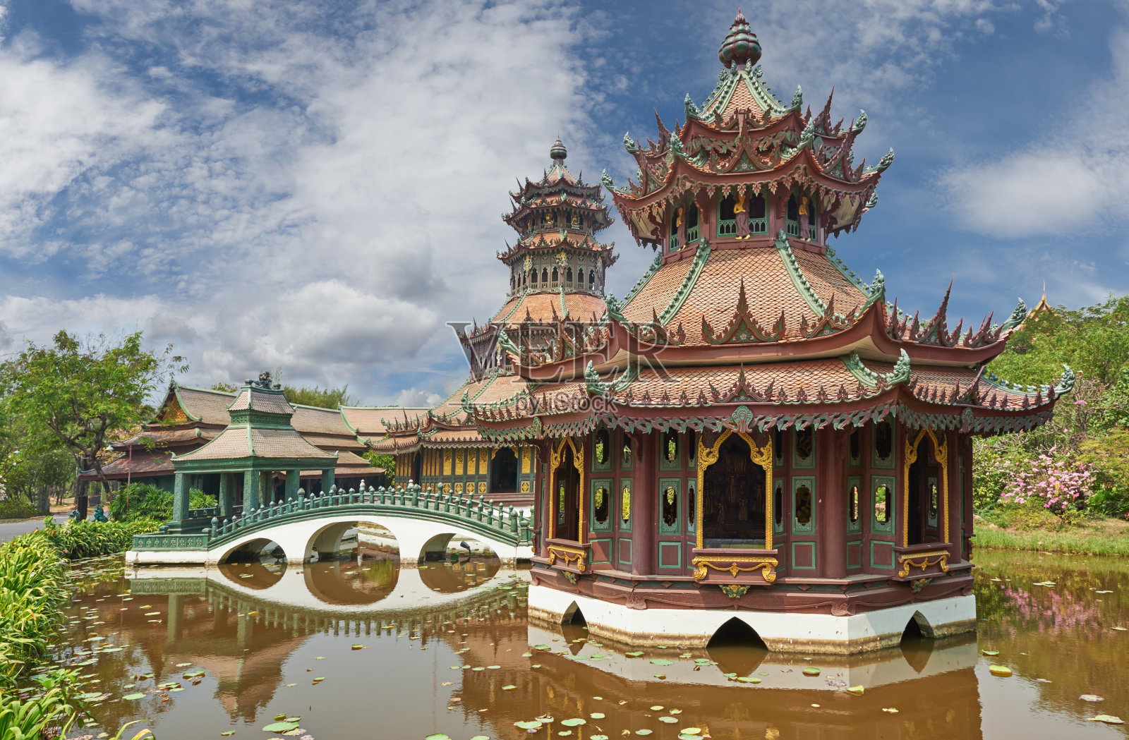 Phra Kaew亭,曼谷古城照片摄影图片