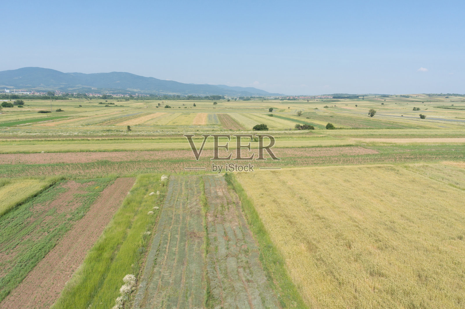 耕地鸟瞰图照片摄影图片