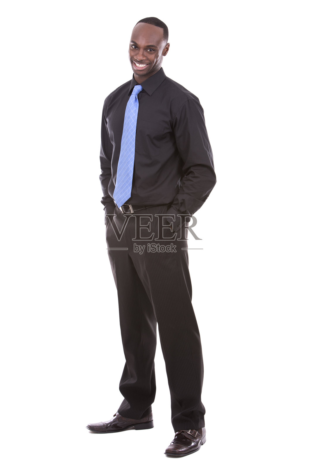 英俊的黑人商人照片摄影图片