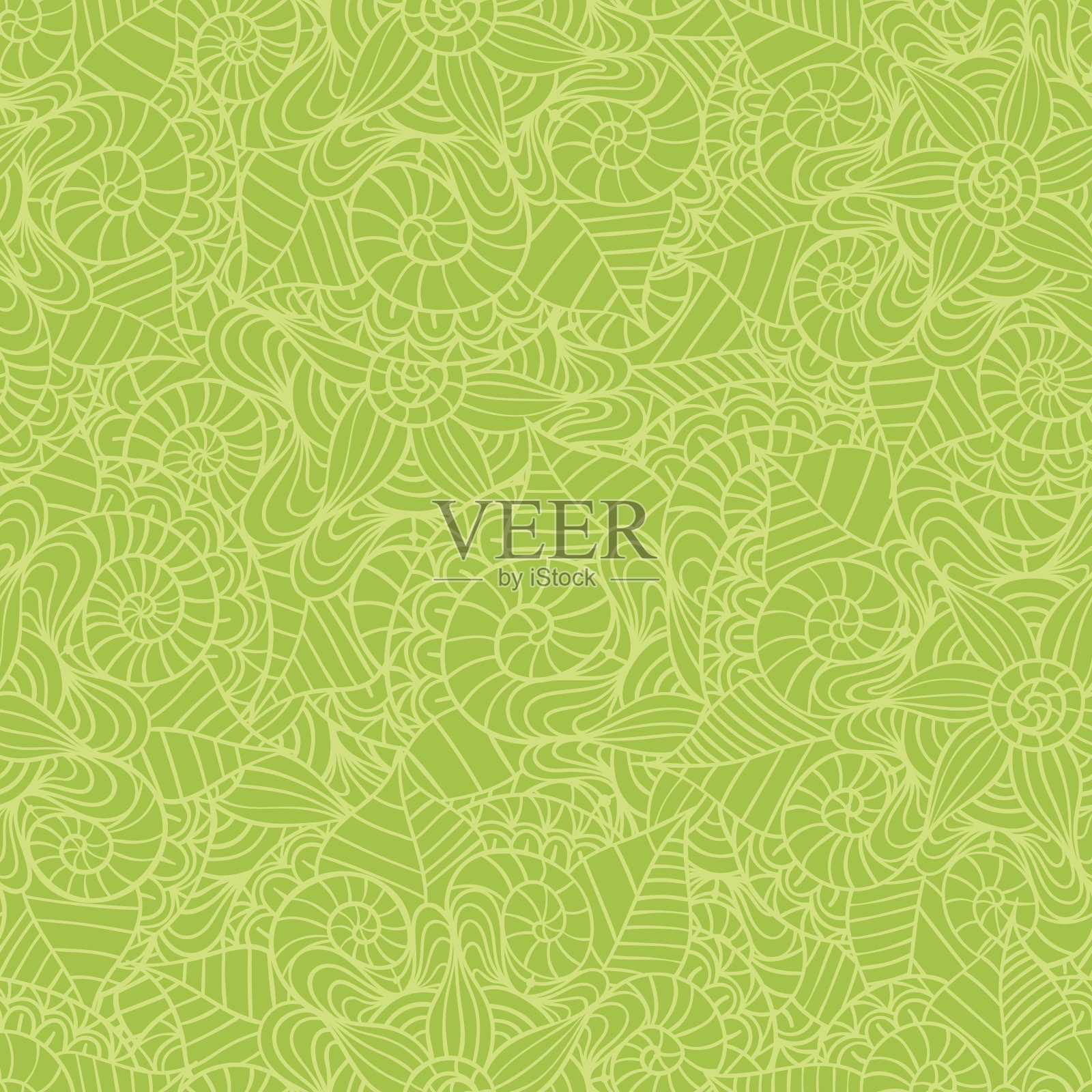 手绘无缝曼陀罗花卉图案插画图片素材