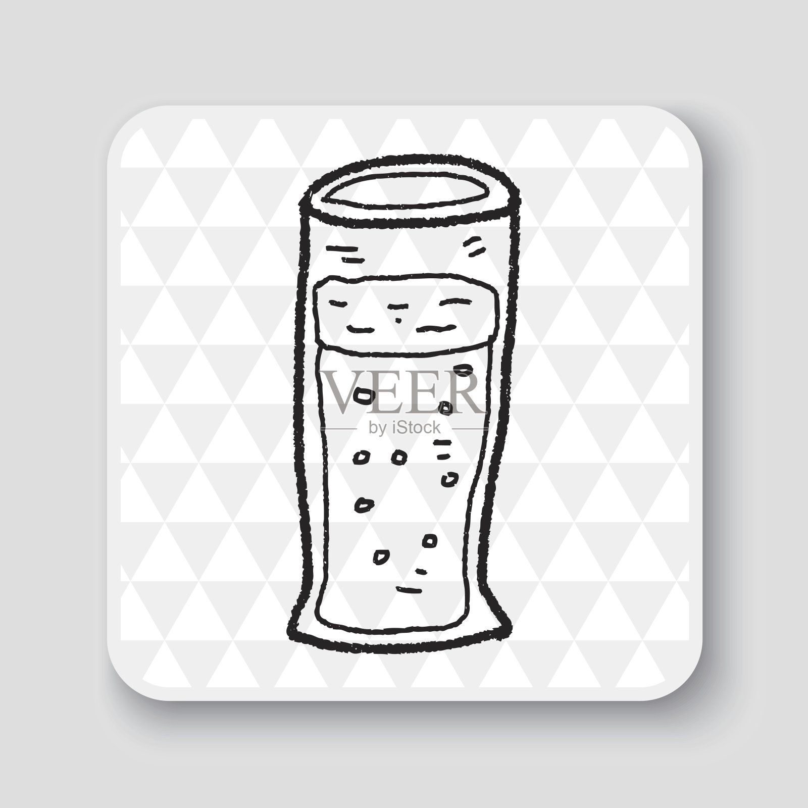 涂鸦的鸡尾酒插画图片素材