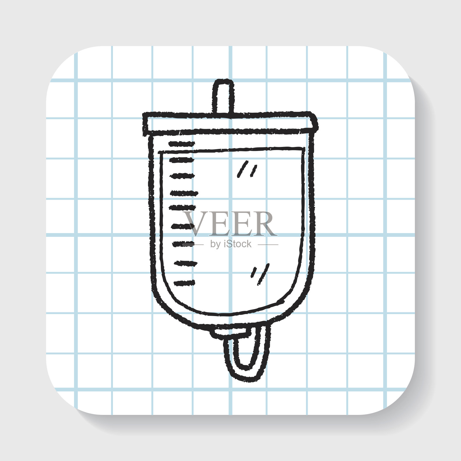 医用点滴涂鸦插画图片素材