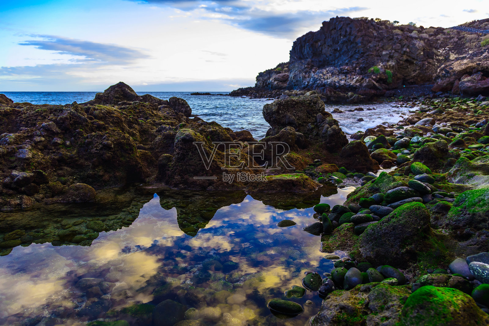 石头海岸或大西洋海岸照片摄影图片