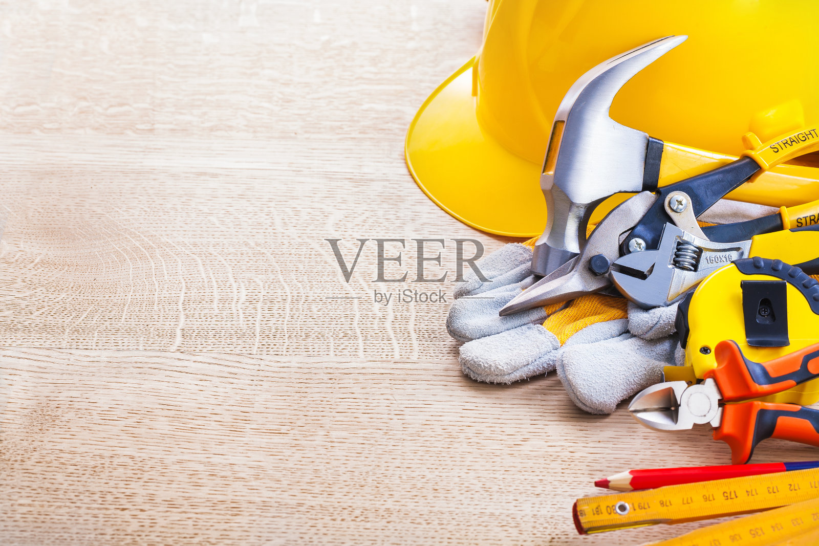 使用构建工具组织拷贝空间照片摄影图片