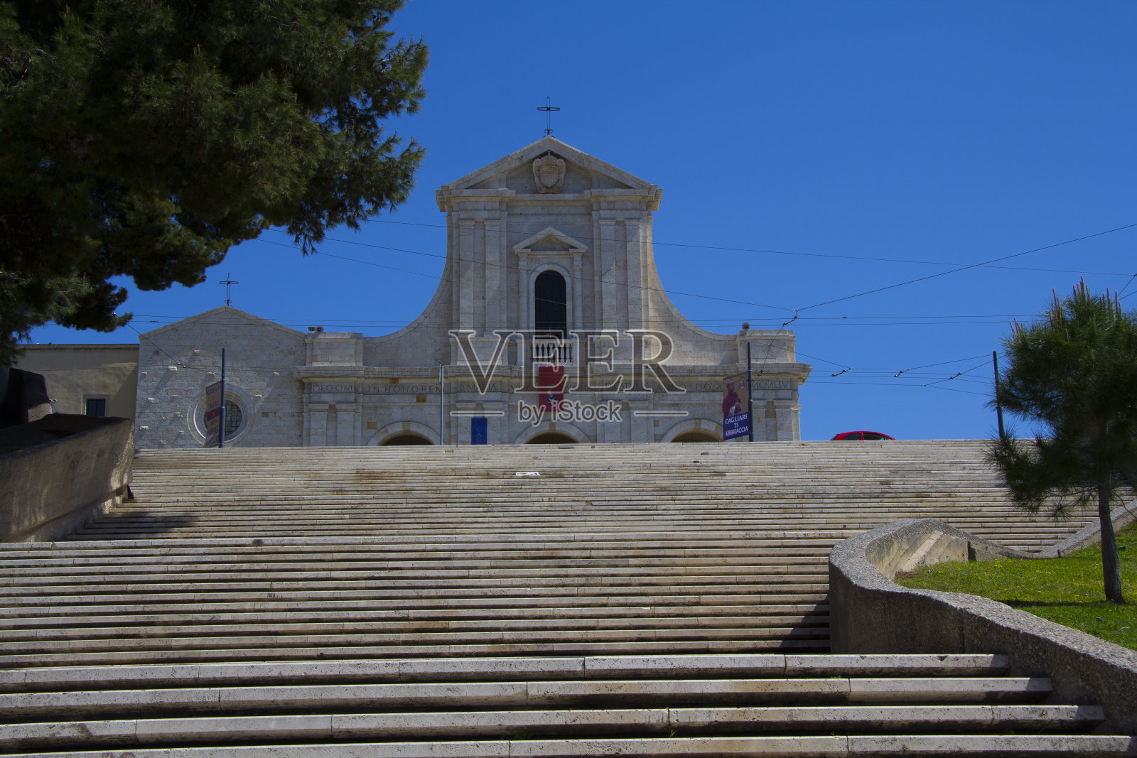 卡利亚里:博纳利亚大教堂照片摄影图片