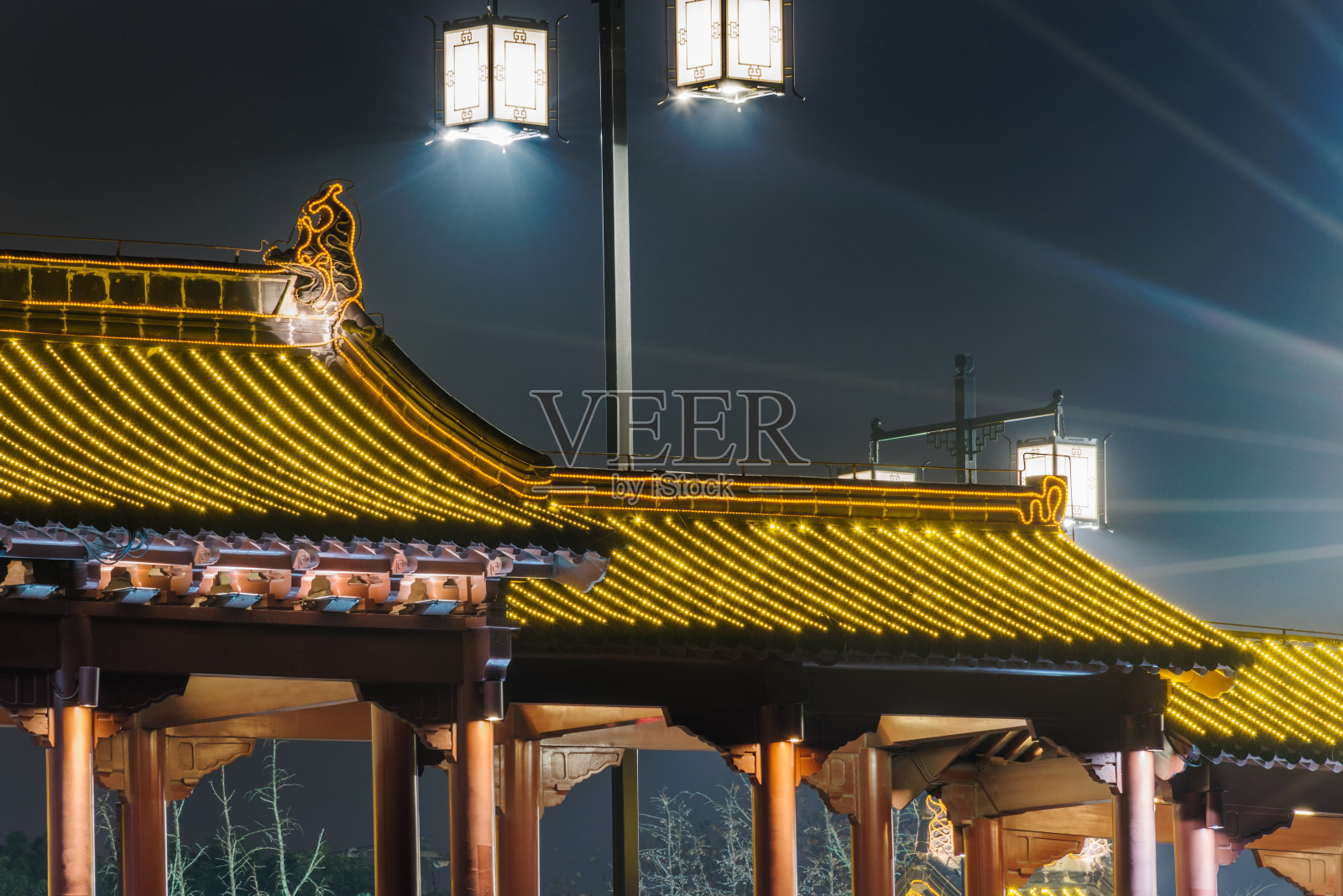 中国古老村庄的历史和传统建筑照片摄影图片