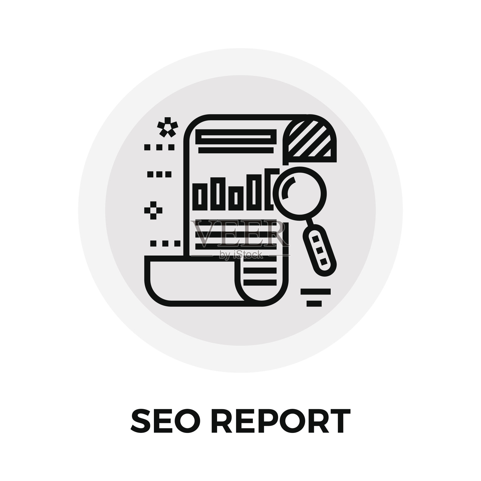 SEO报表行图标插画图片素材