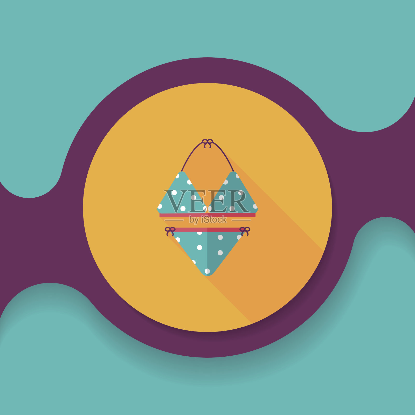 泳衣平长影图标,eps10图标素材