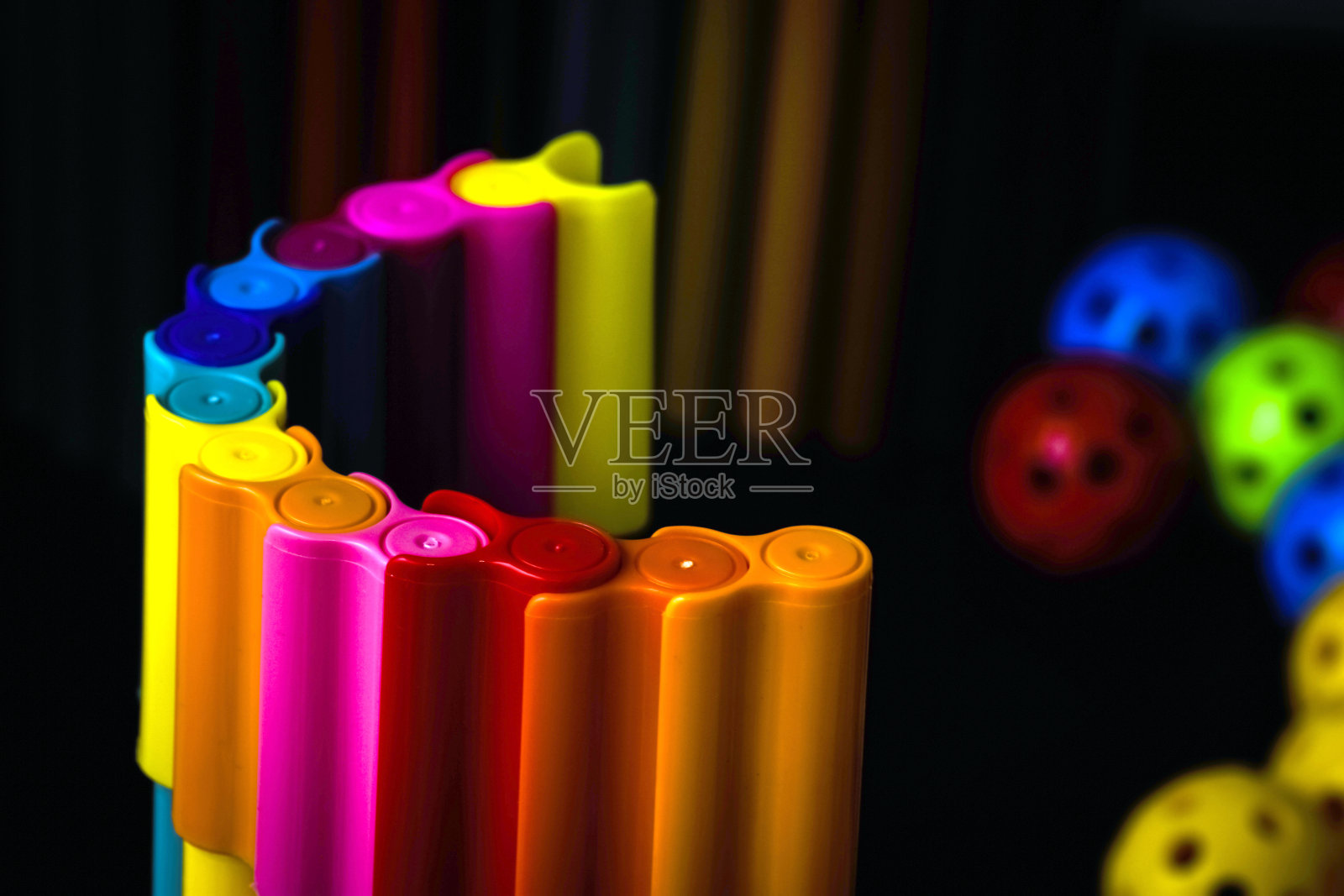 颜色的笔照片摄影图片