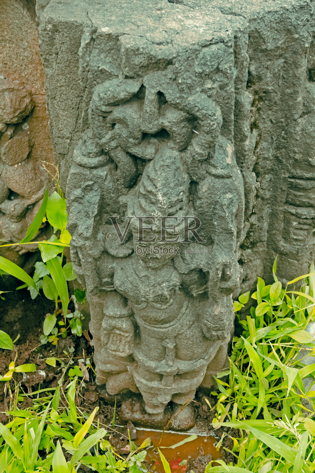 索姆什瓦神庙的雕刻照片摄影图片