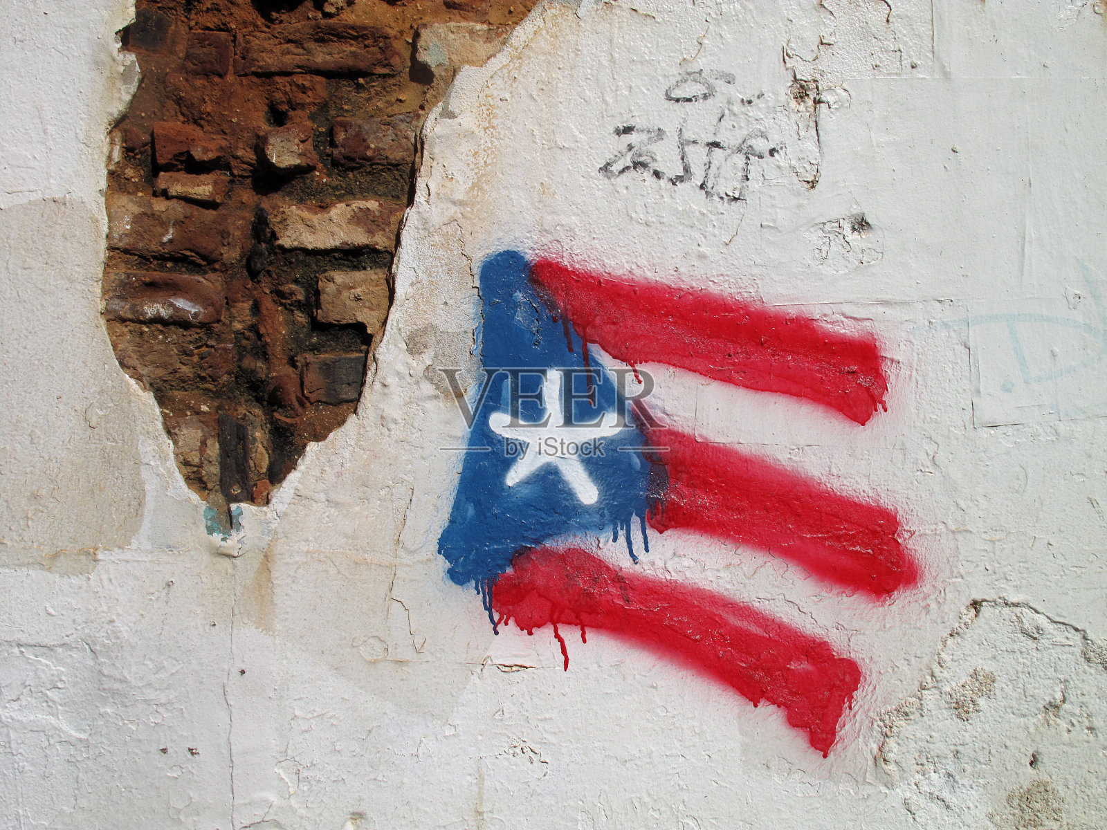 波多黎各国旗照片摄影图片