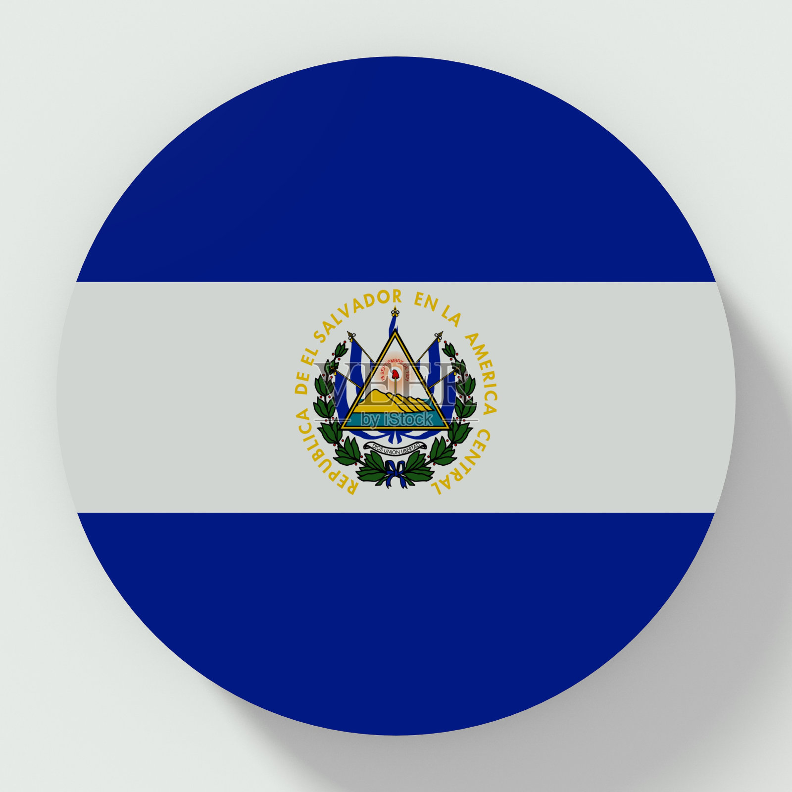 萨尔瓦多国旗按钮照片摄影图片