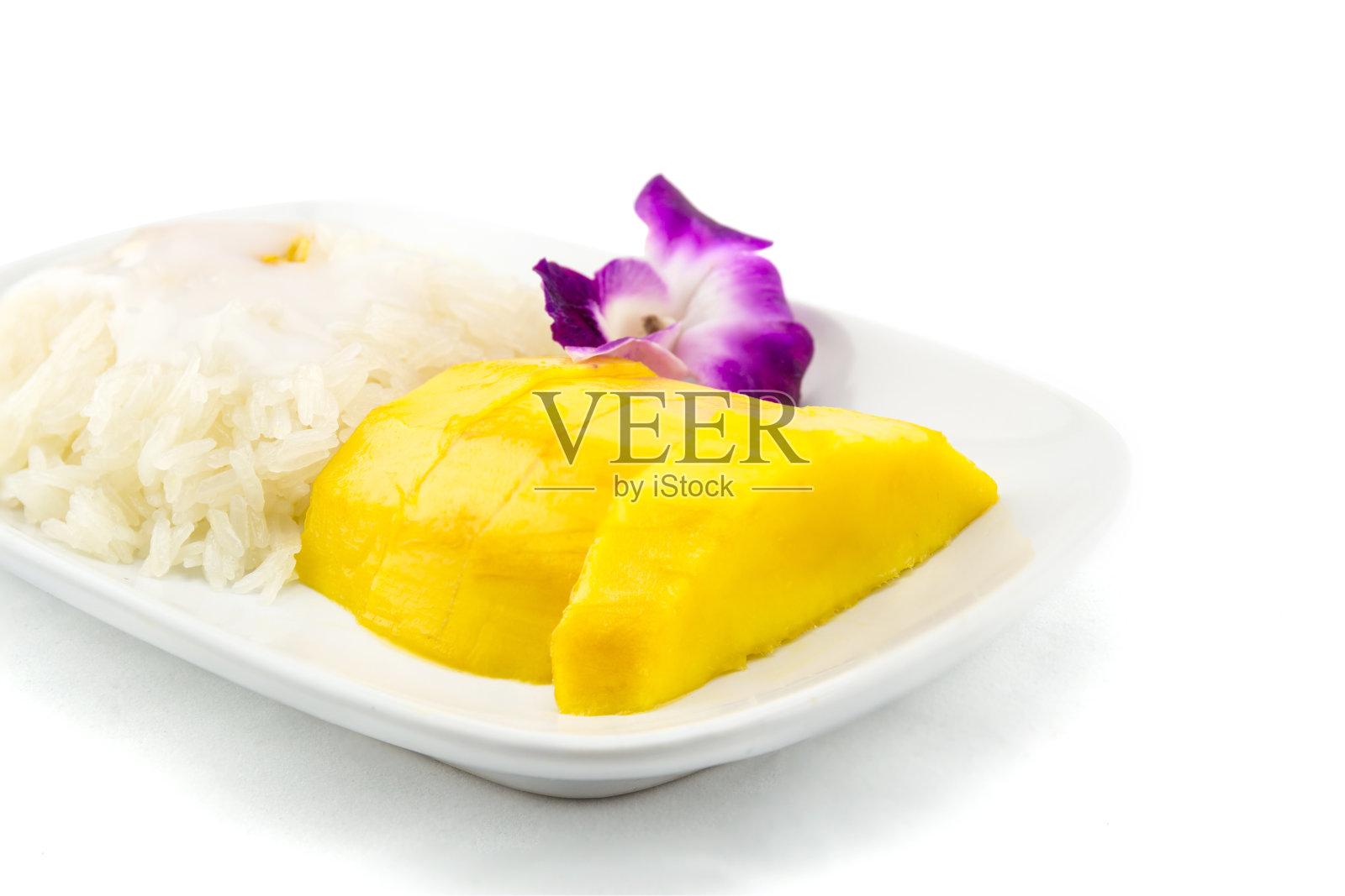 糯米配芒果,泰国,泰国受欢迎的甜食照片摄影图片