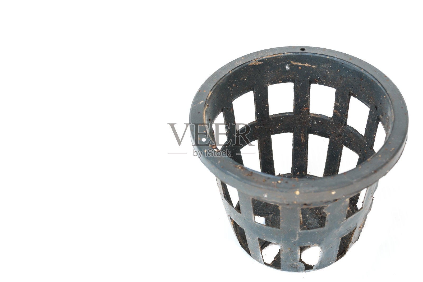 花盆与土壤隔离照片摄影图片