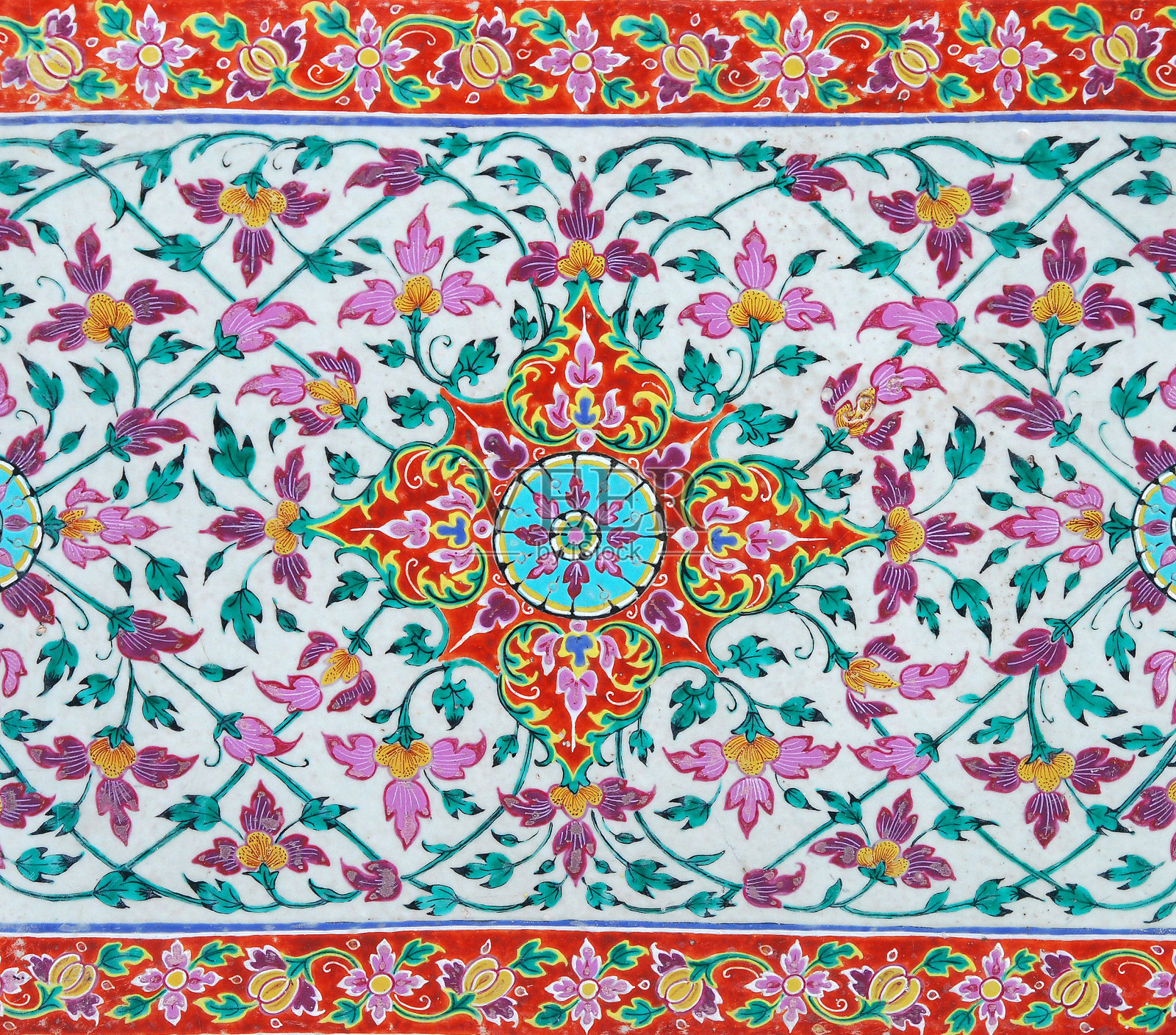 中国传统釉面砖照片摄影图片