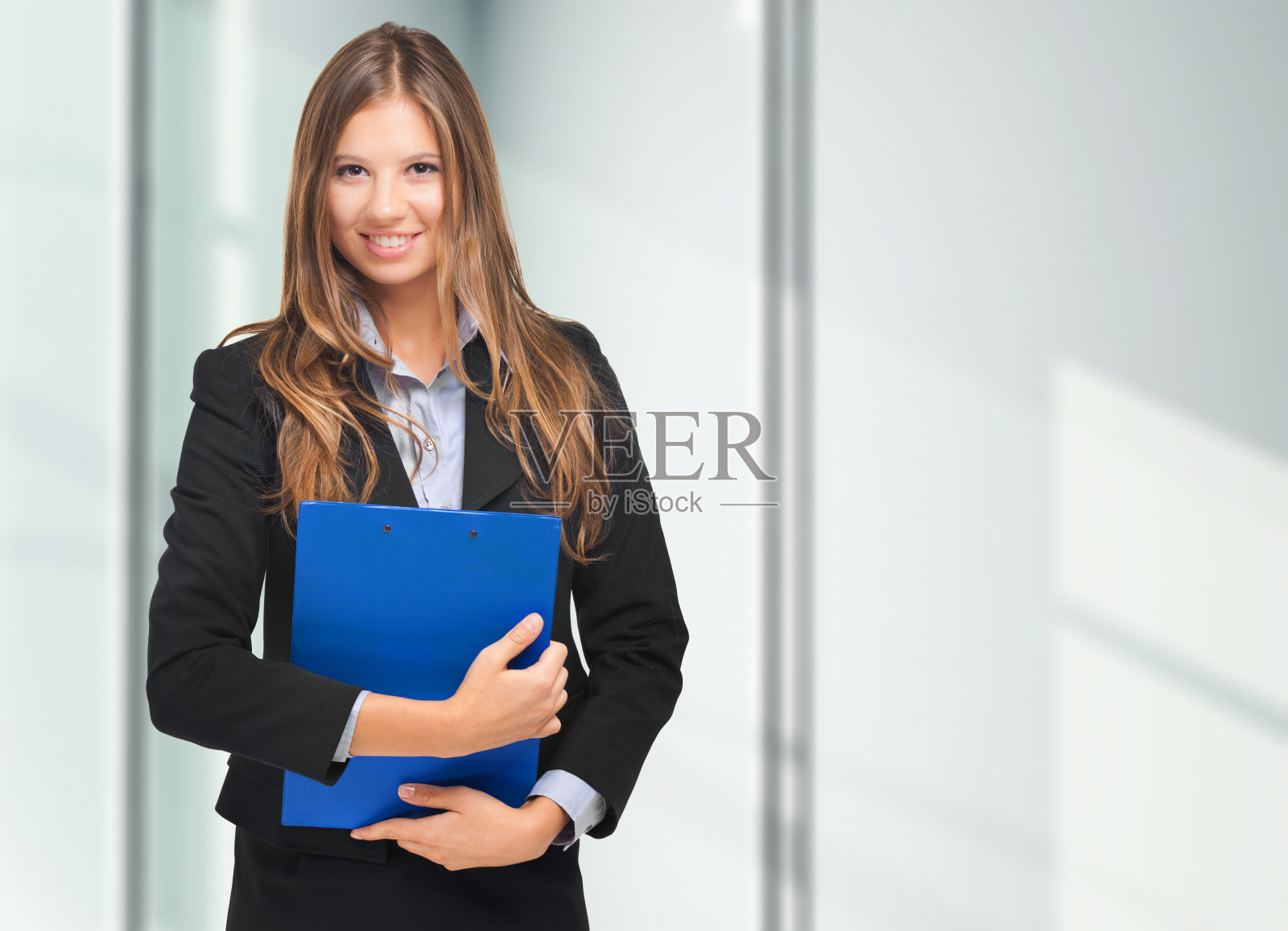 微笑的女商人照片摄影图片