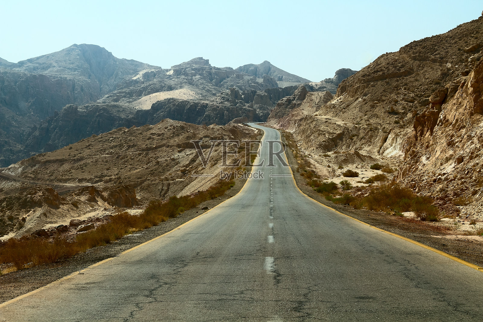 约旦山区道路照片摄影图片