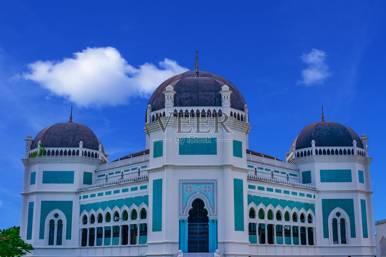 棉兰大清真寺照片摄影图片