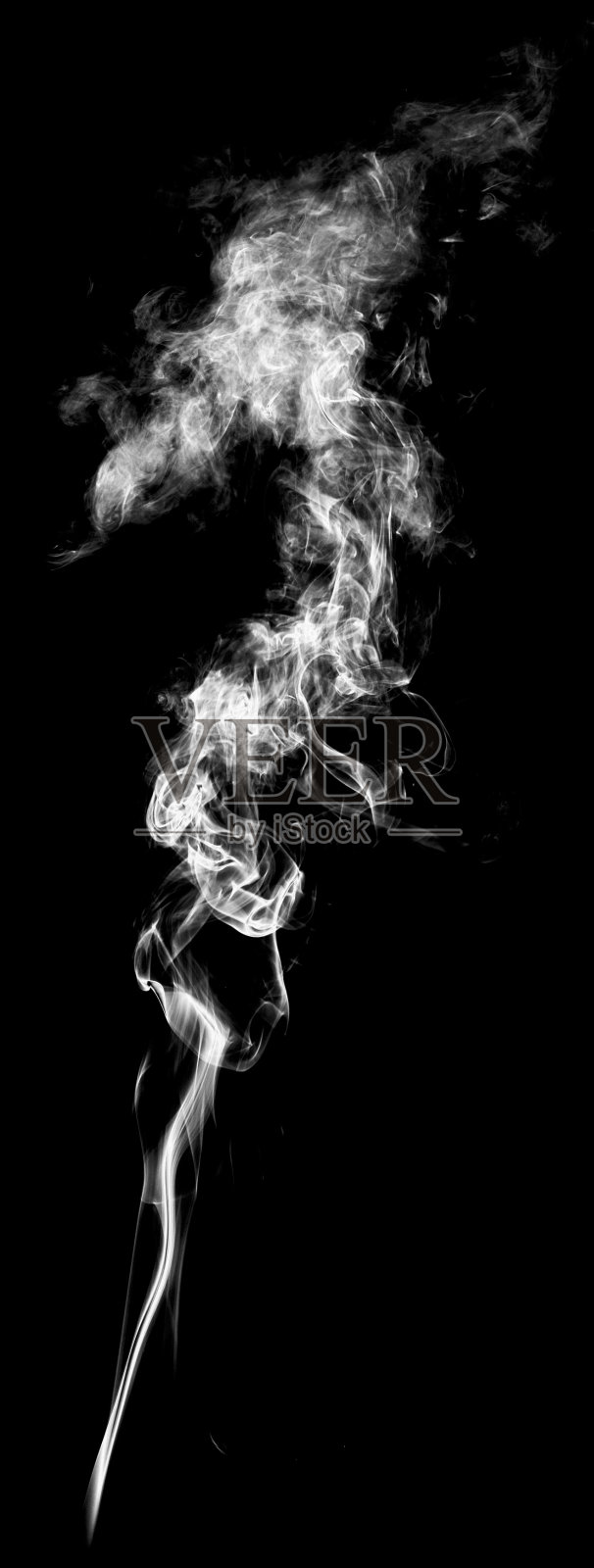 黑色背景上的烟雾抽象艺术纹理雾。元素照片摄影图片