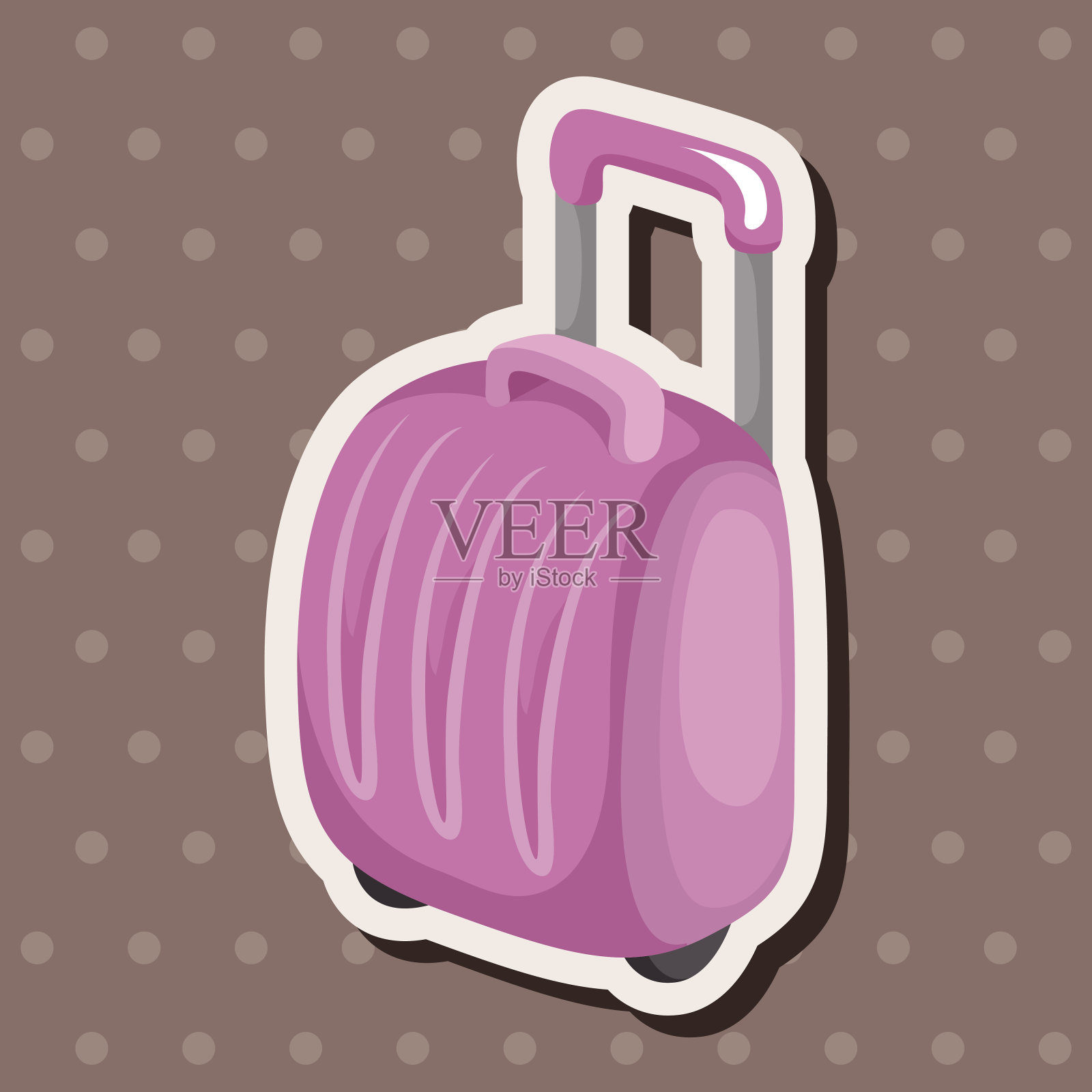 旅行包主题元素插画图片素材