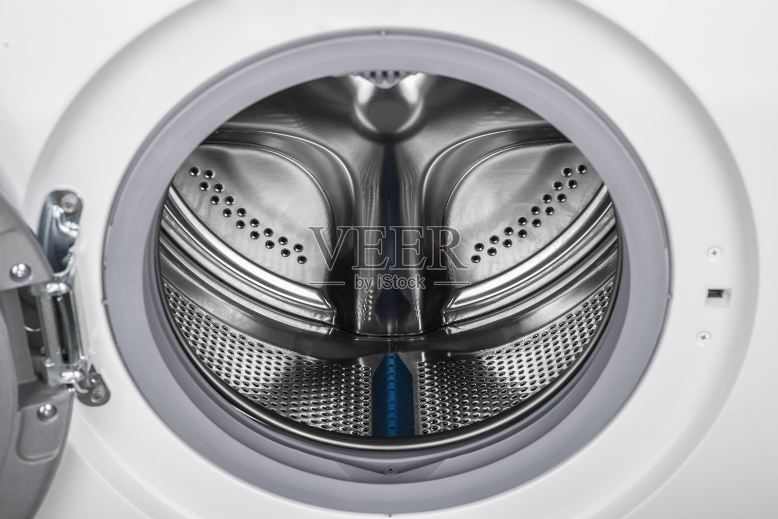 白色背景上的孤立洗衣机照片摄影图片