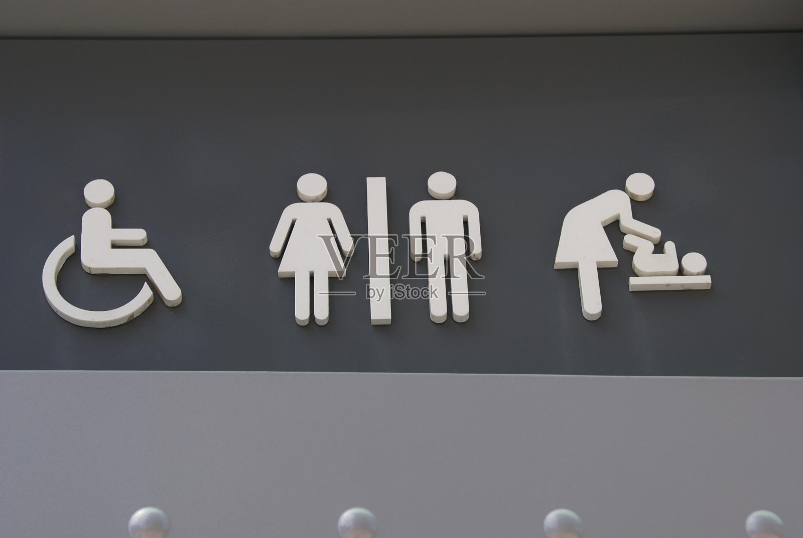 公共厕所的迹象。WC照片摄影图片