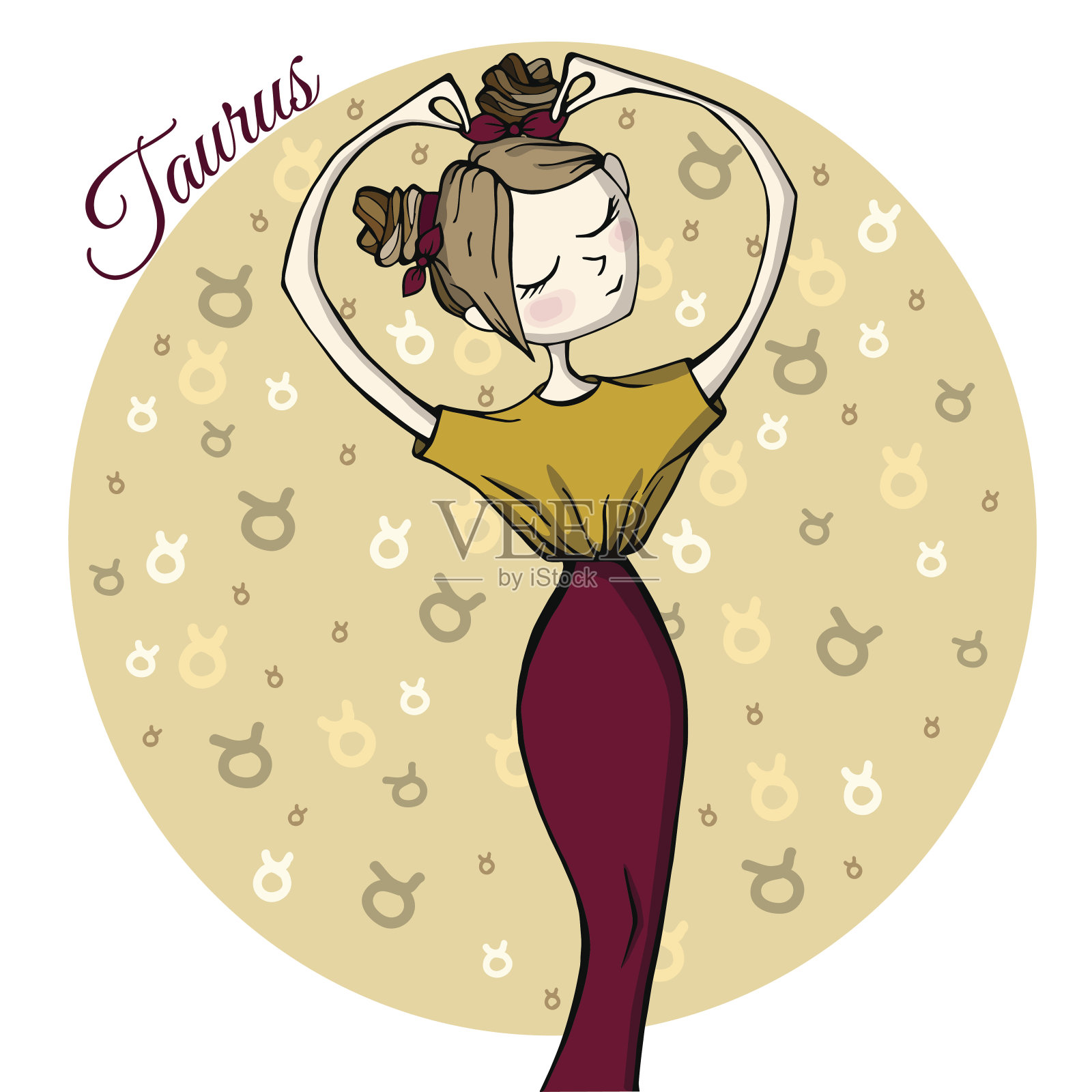 可爱的金牛设计元素图片