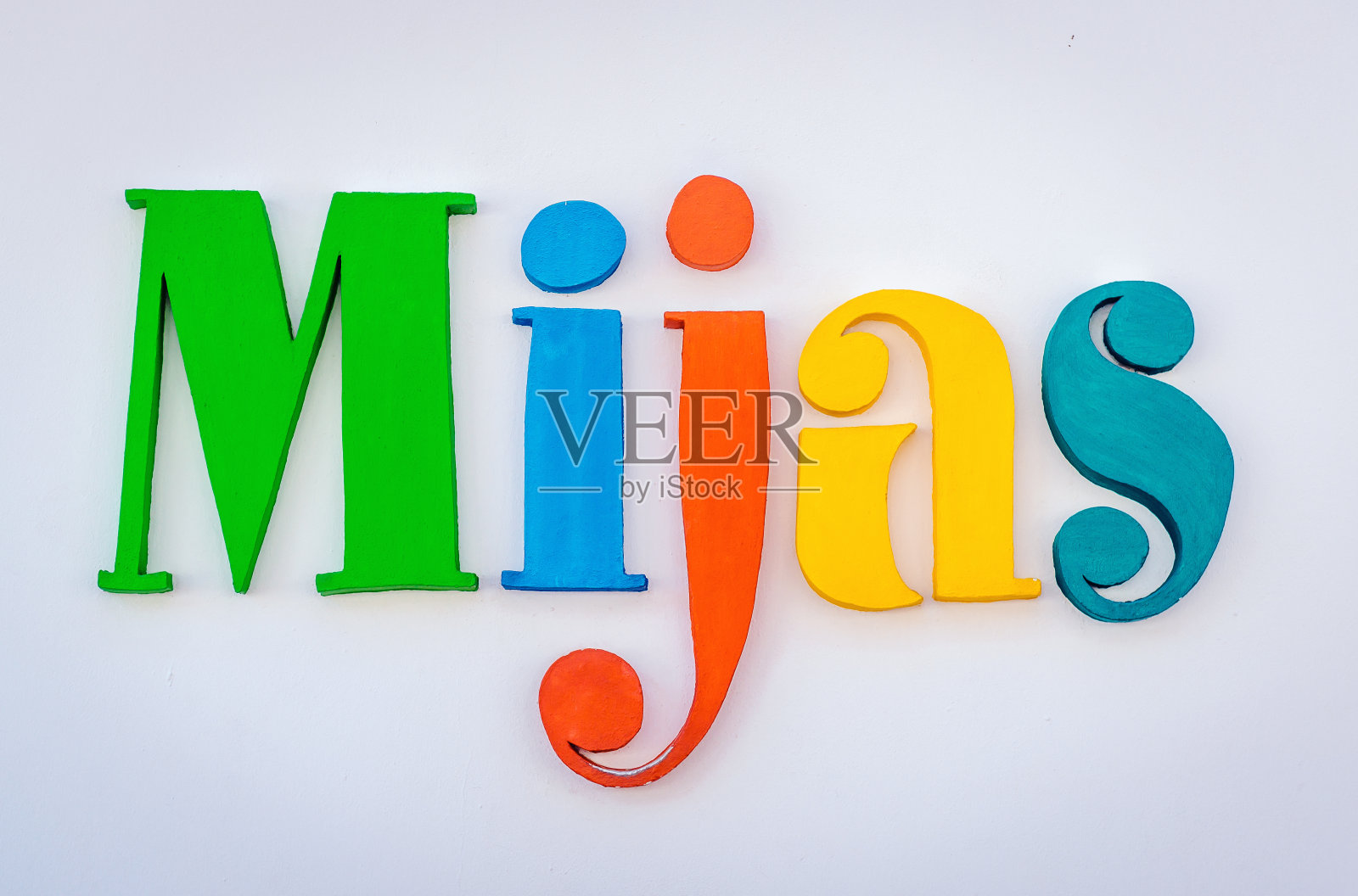 颜色词Mijas照片摄影图片