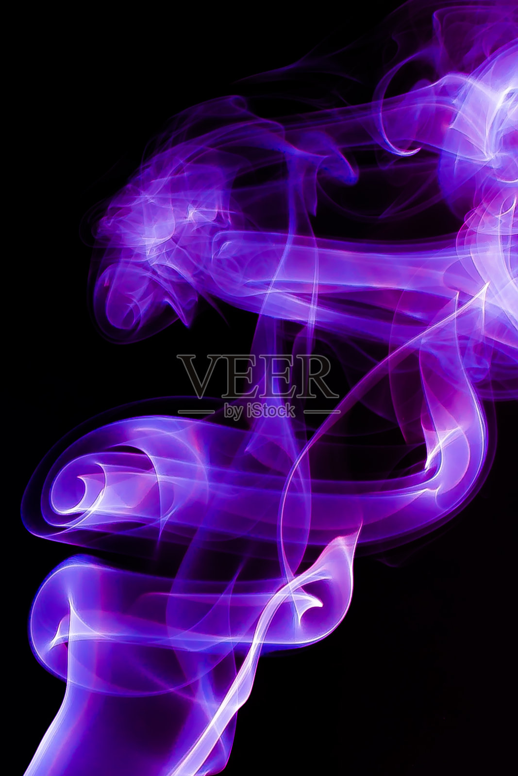 抽象烟紫色照片摄影图片