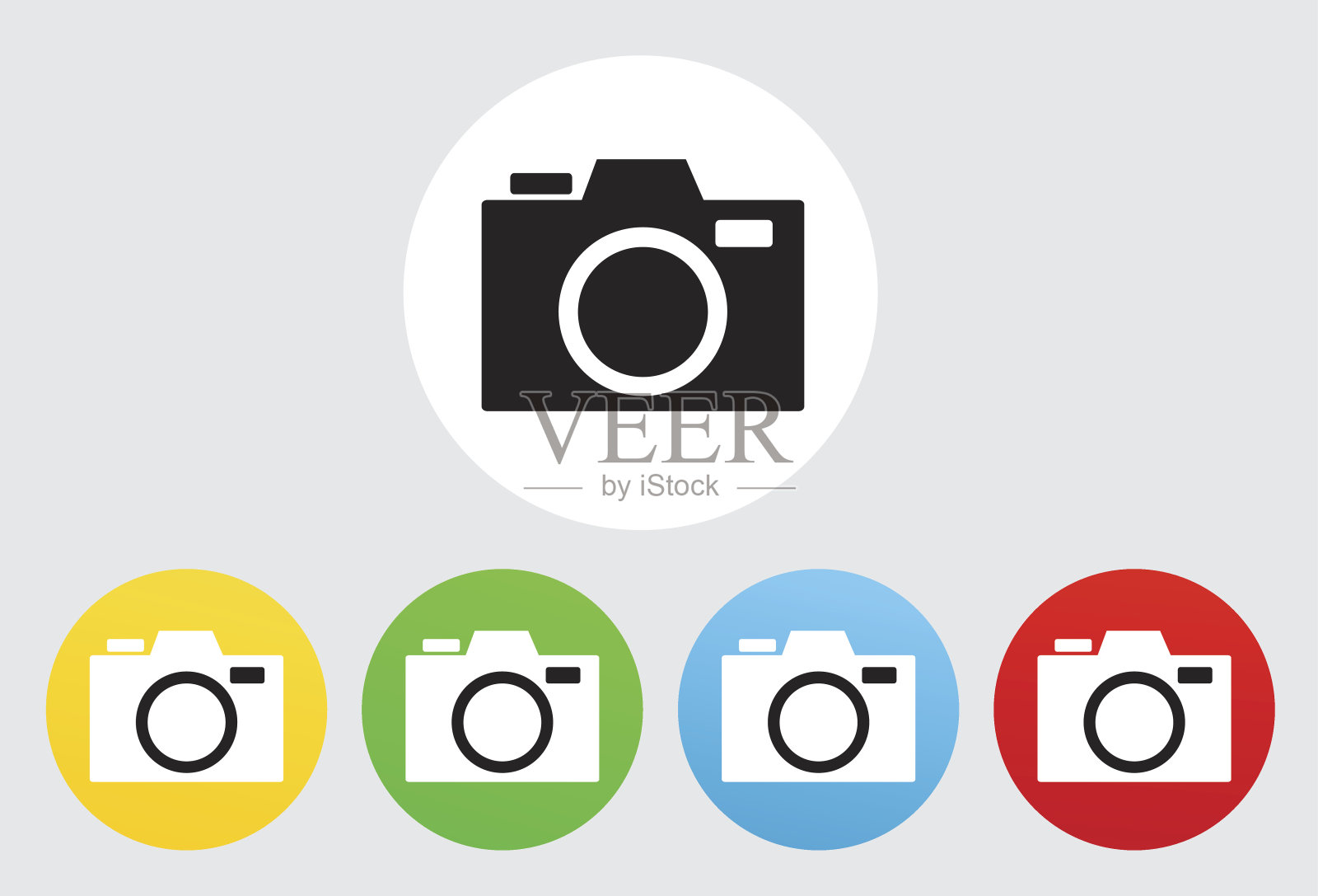 相机图标平面设计插画图片素材