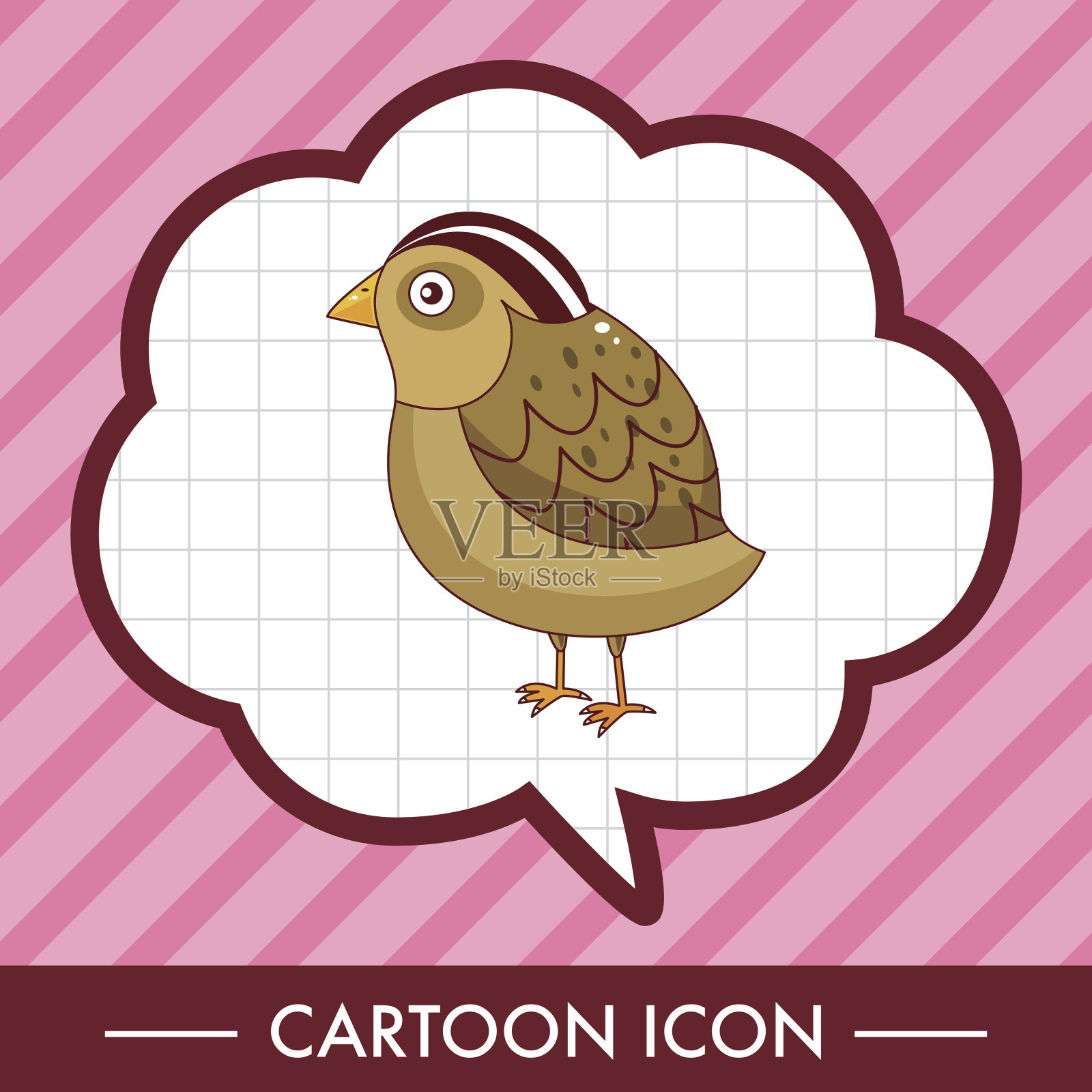 卡通鸟的主题元素向量,eps插画图片素材