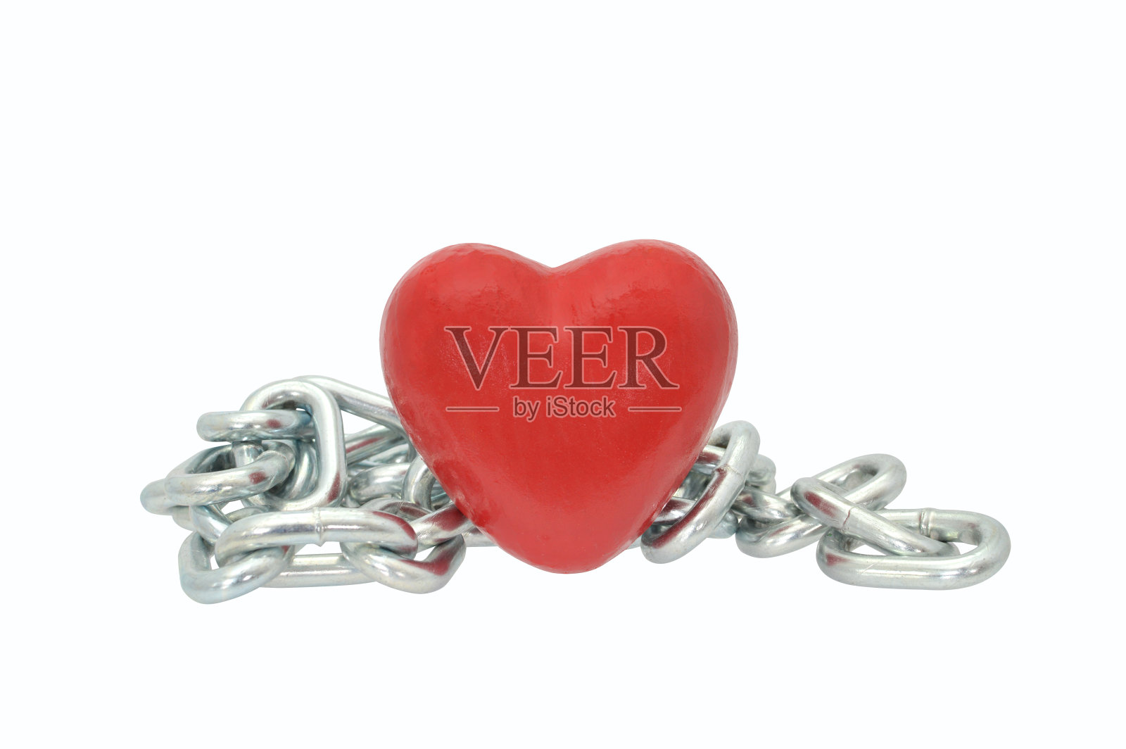 红色的心链照片摄影图片