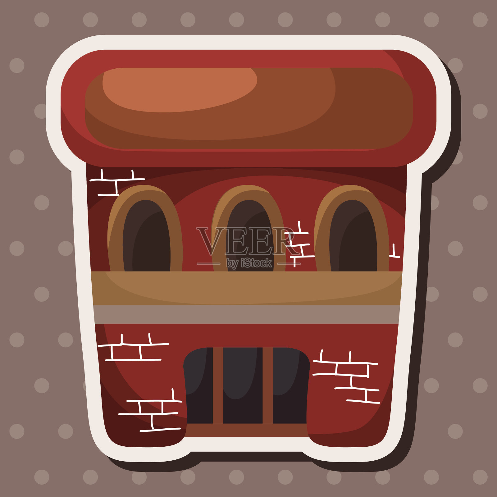 建造房屋主题元素插画图片素材