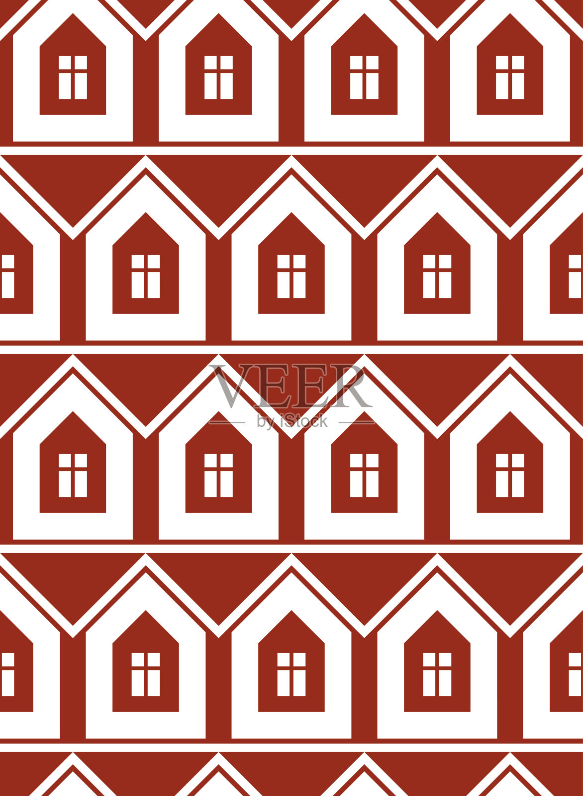 简单的房屋连续矢量背景。房地产开发商插画图片素材