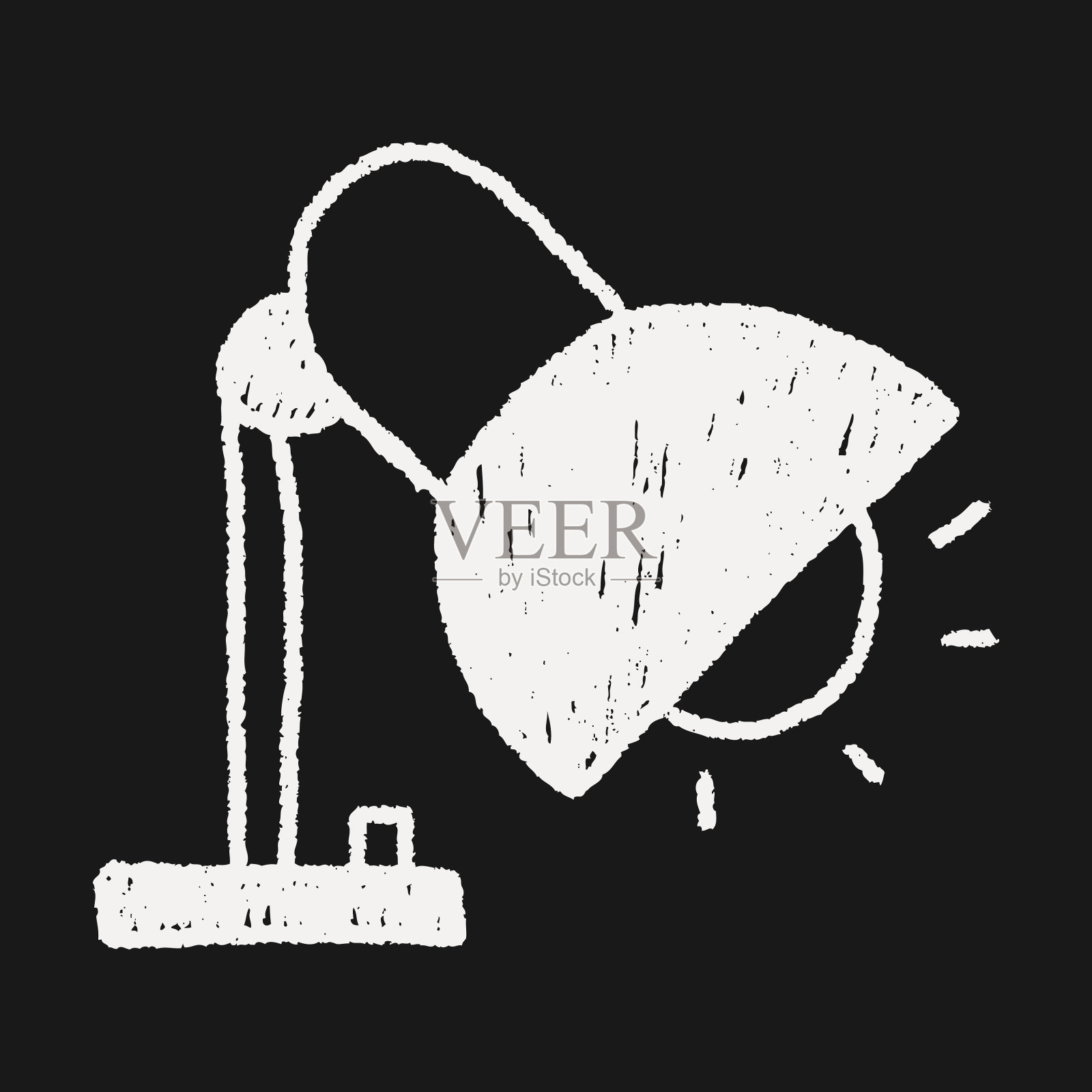 灯涂鸦画插画图片素材