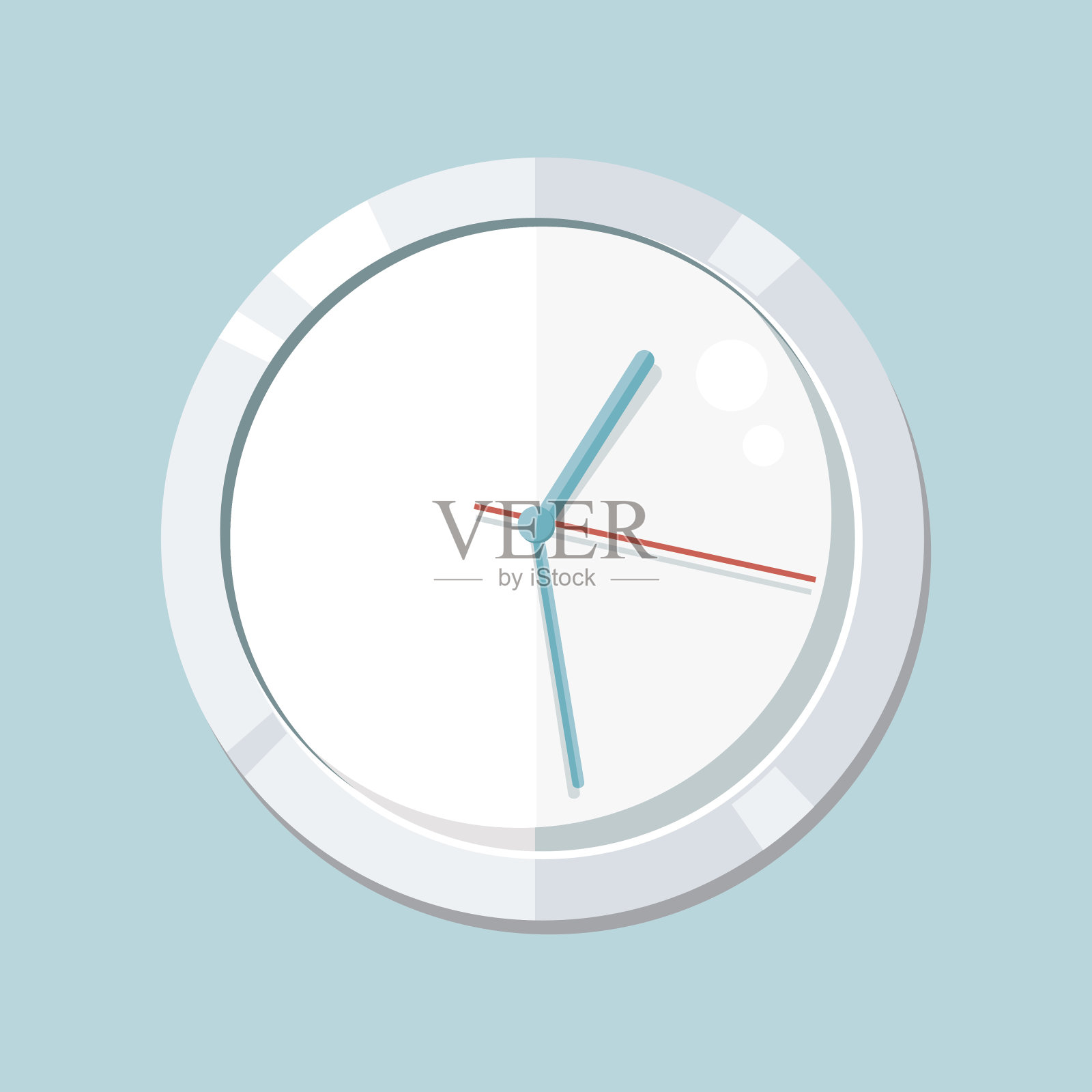 时钟标志图标隔离。观察对象插画图片素材