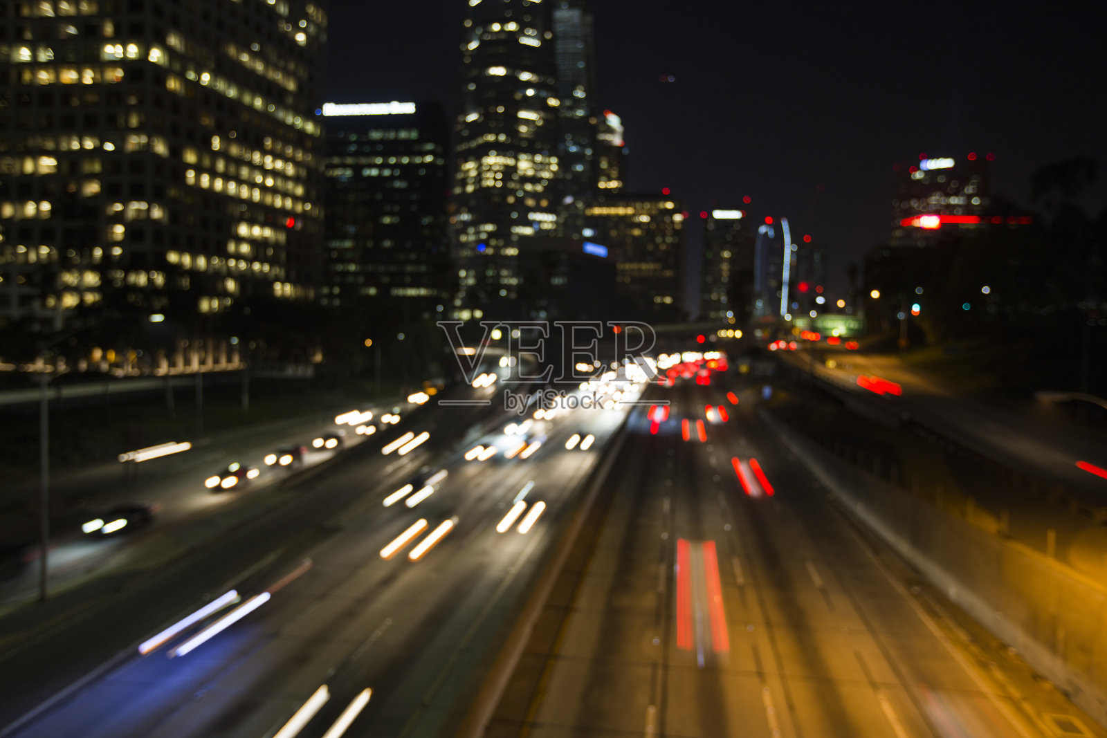 夜生活,城市之光,加州的市中心照片摄影图片