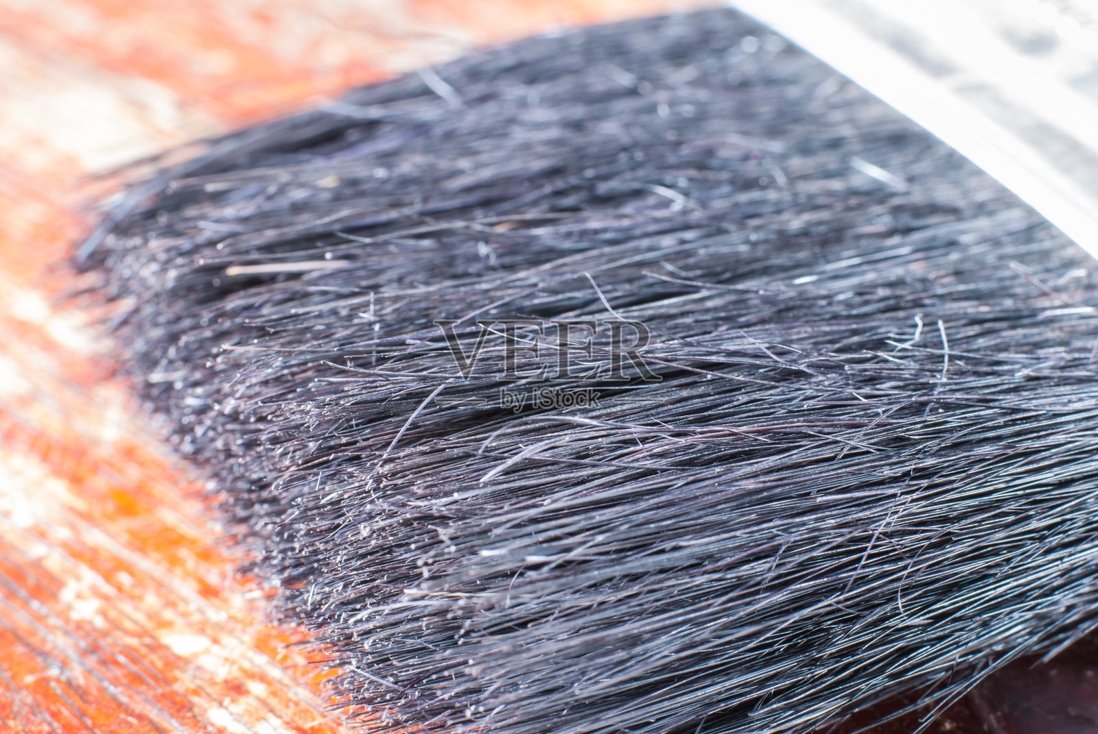 涂料刷小睡照片摄影图片