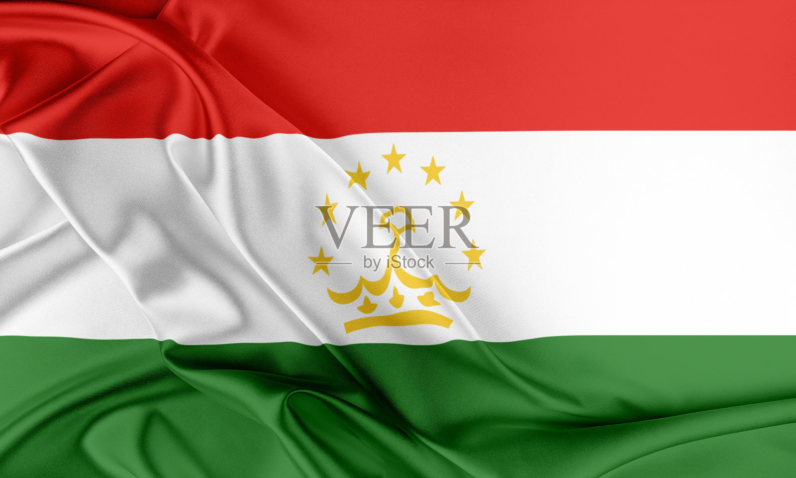 塔吉克斯坦的旗帜照片摄影图片