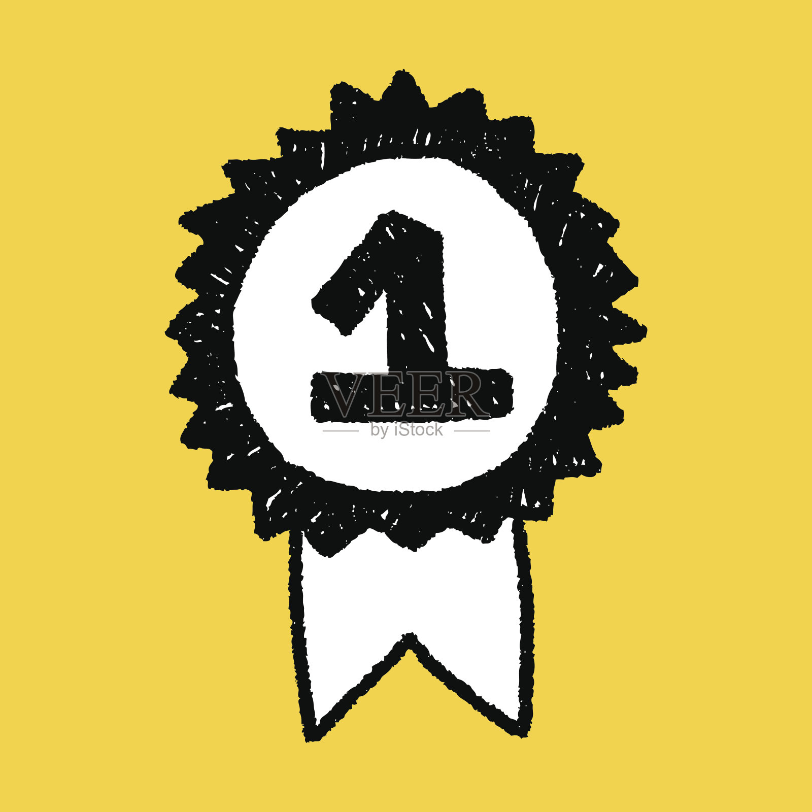 金牌涂鸦画插画图片素材