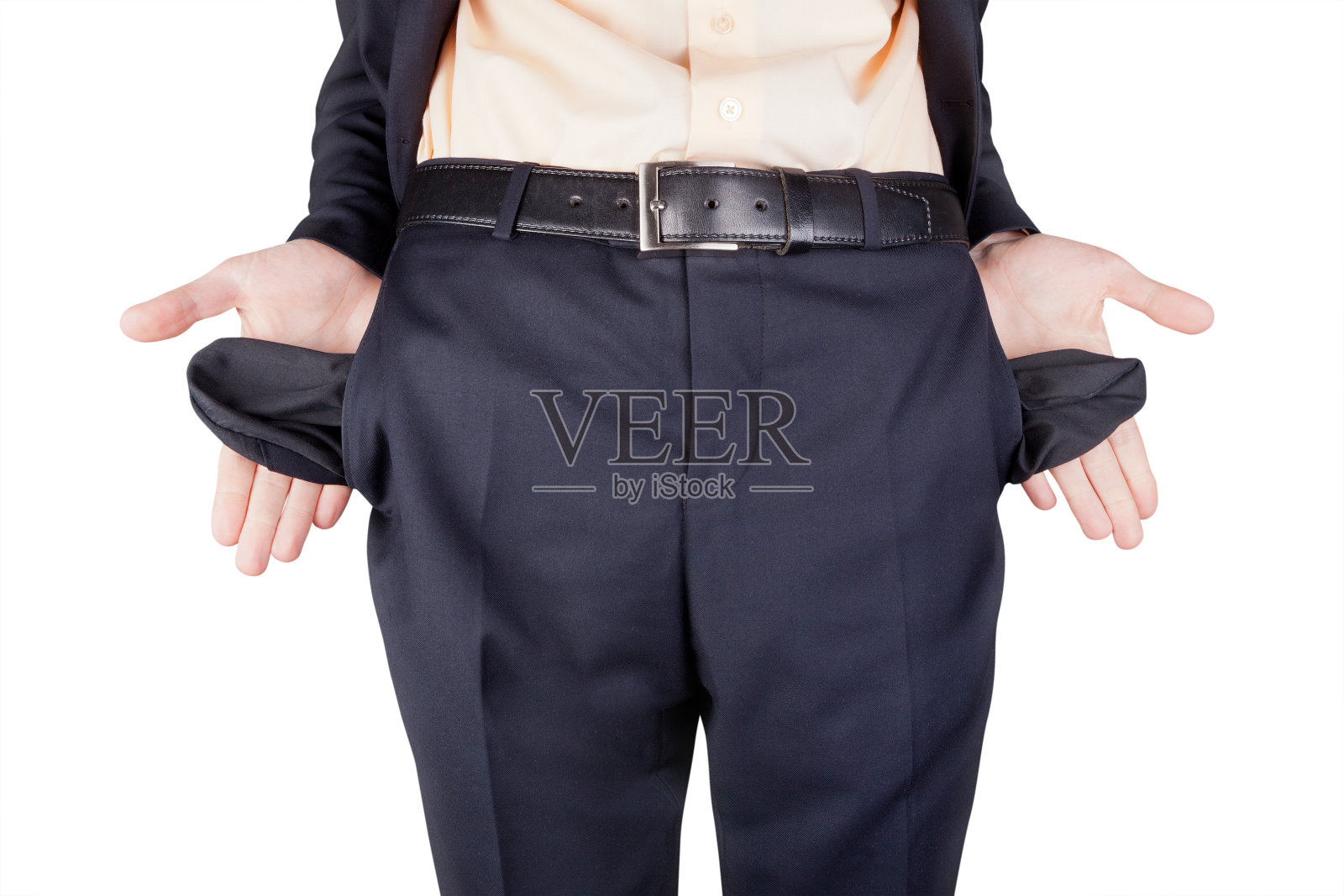 破产显示自己身无分文照片摄影图片