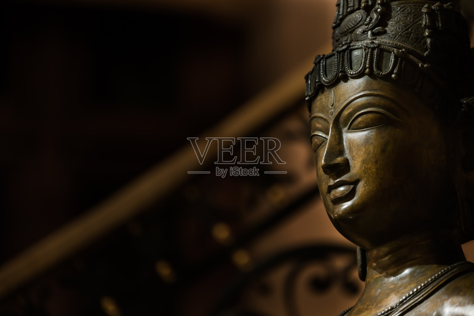 尊佛像照片摄影图片