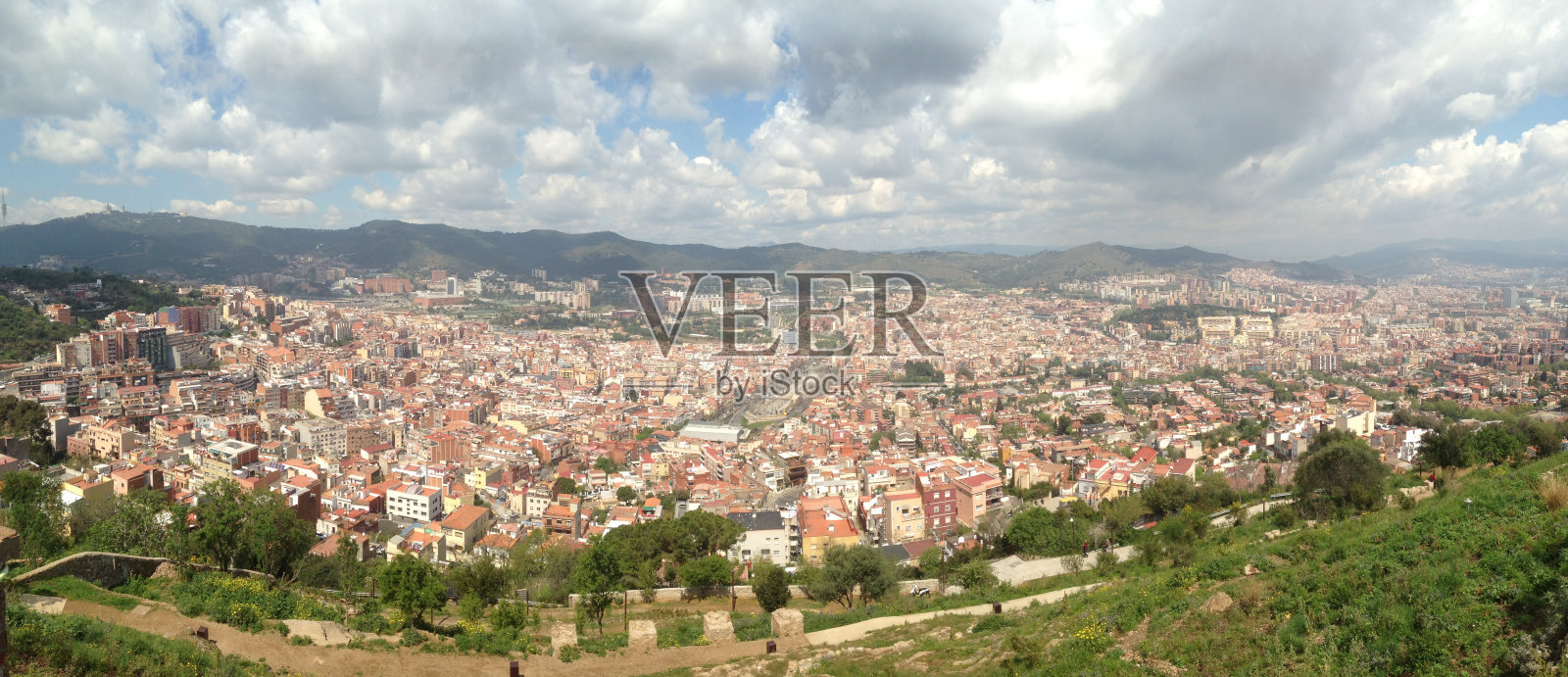 巴塞罗那的景象照片摄影图片