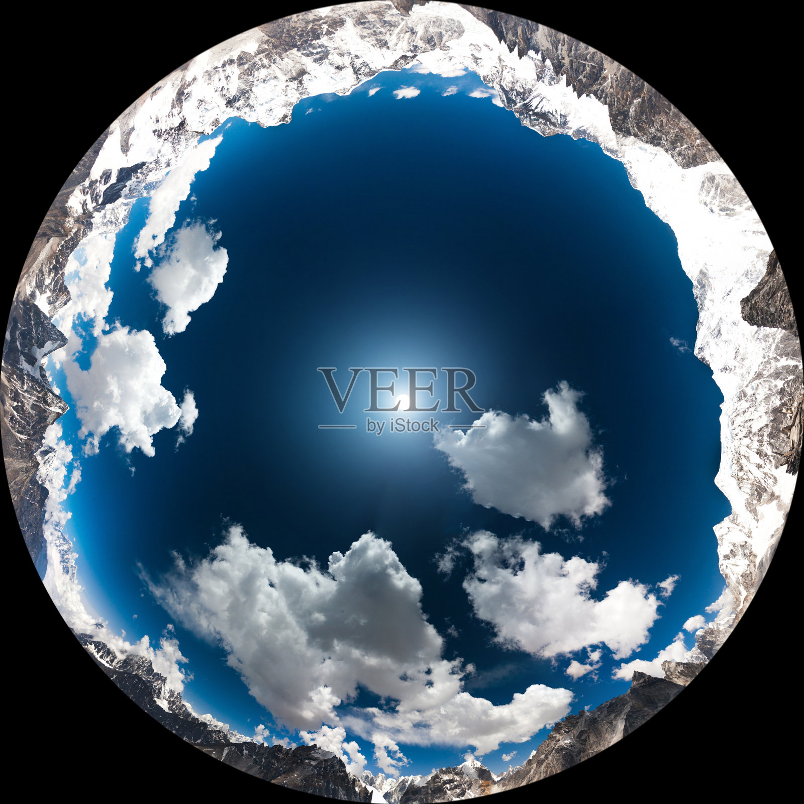 山和天空与云照片摄影图片