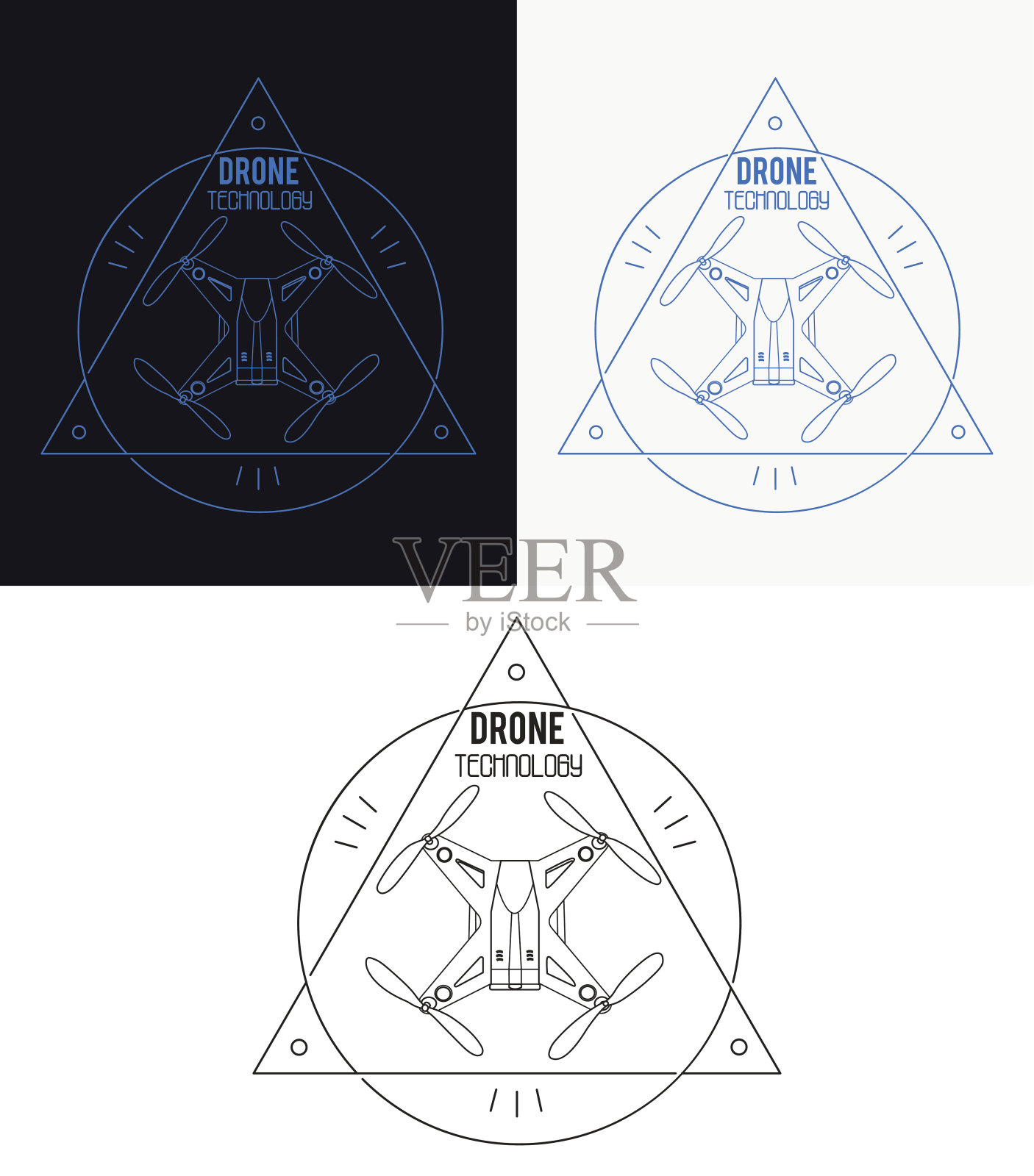 无人机插画图片素材